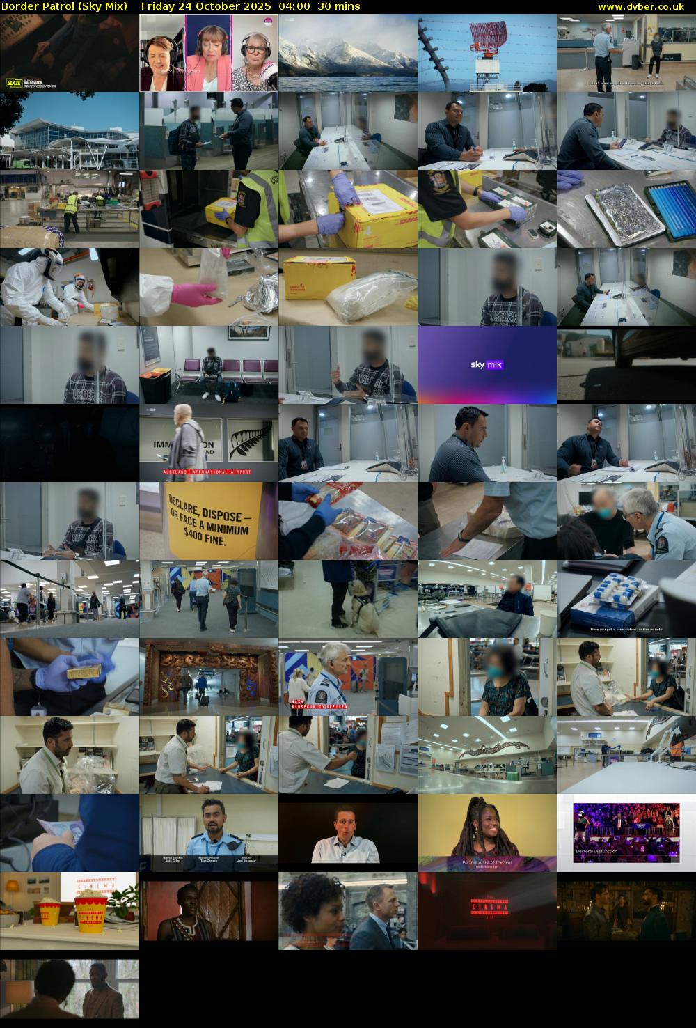 Border Patrol (Sky Mix) Friday 24 October 2025 04:00 - 04:30