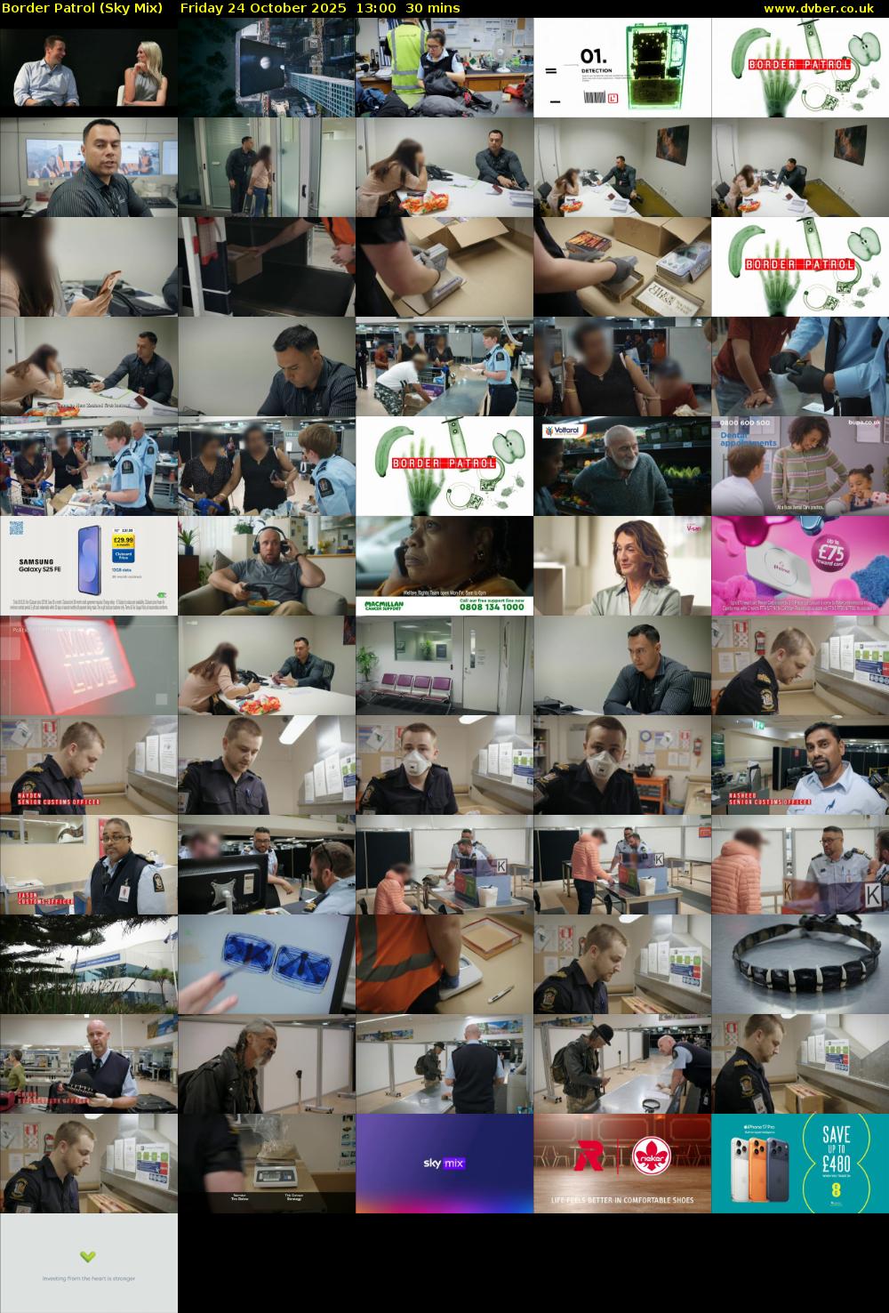 Border Patrol (Sky Mix) Friday 24 October 2025 13:00 - 13:30