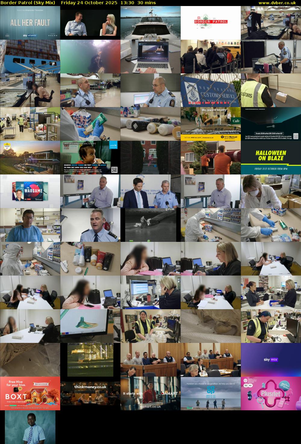 Border Patrol (Sky Mix) Friday 24 October 2025 13:30 - 14:00