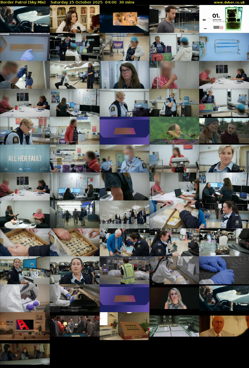 Border Patrol (Sky Mix) Saturday 25 October 2025 04:00 - 04:30