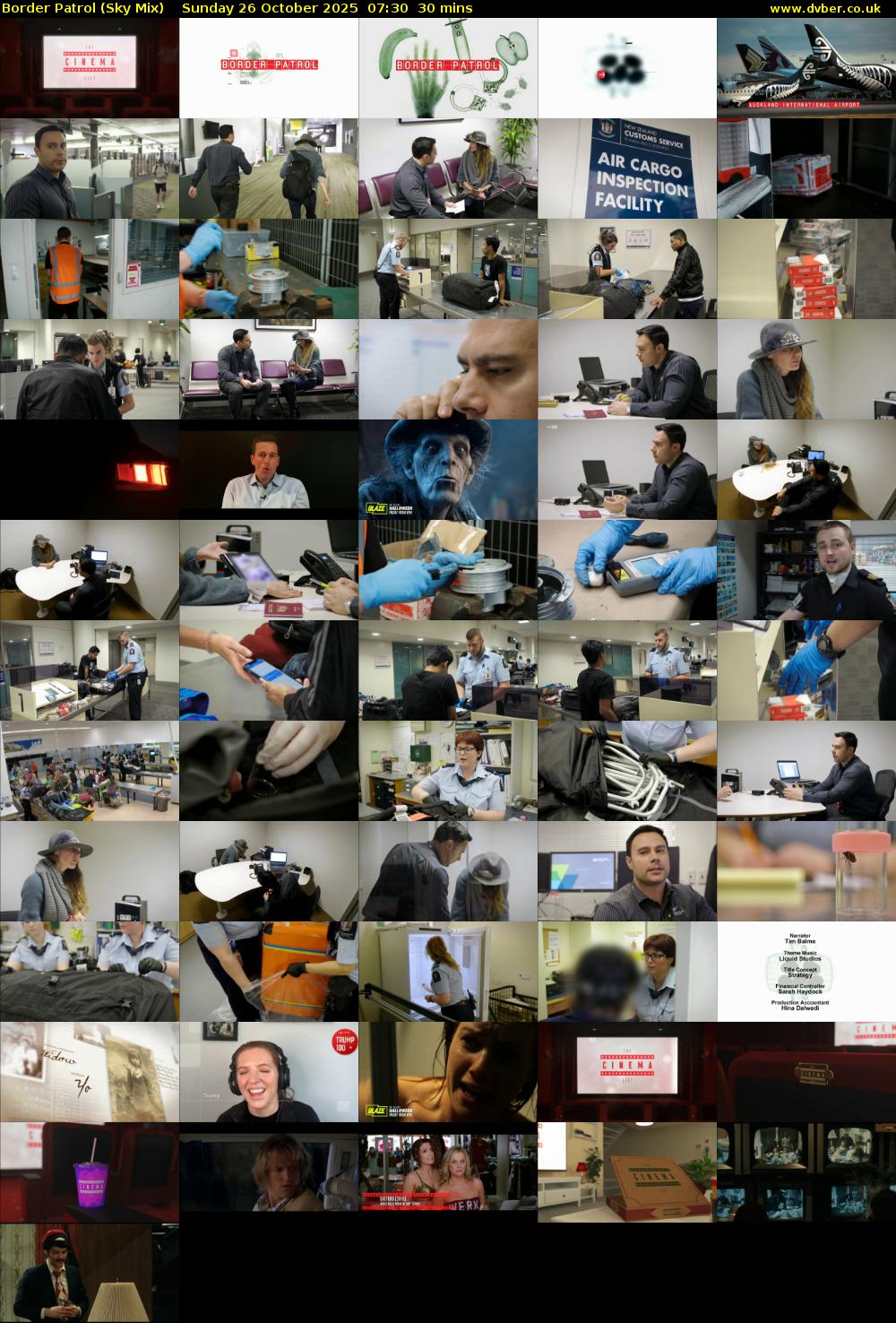 Border Patrol (Sky Mix) Sunday 26 October 2025 07:30 - 08:00