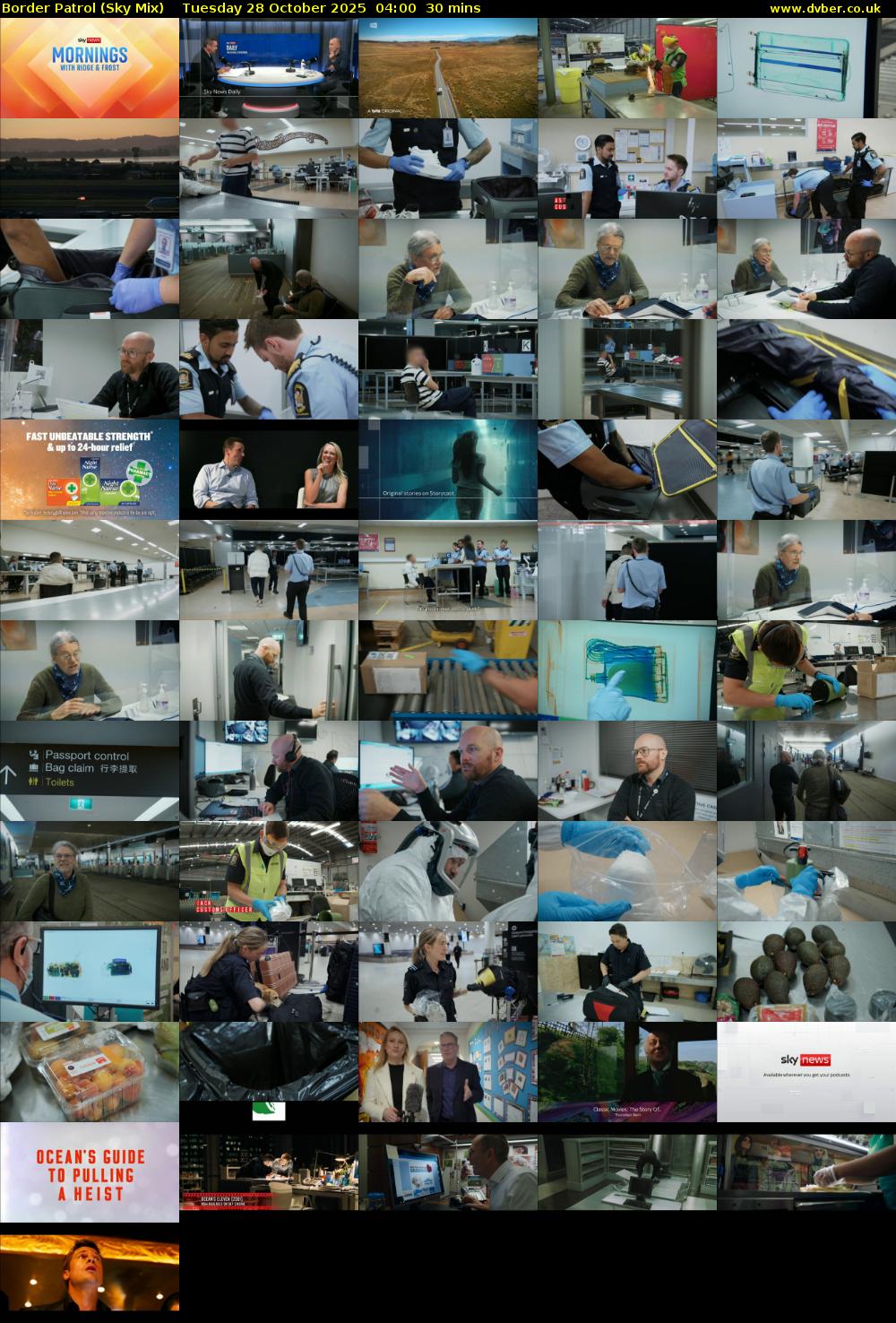 Border Patrol (Sky Mix) Tuesday 28 October 2025 04:00 - 04:30