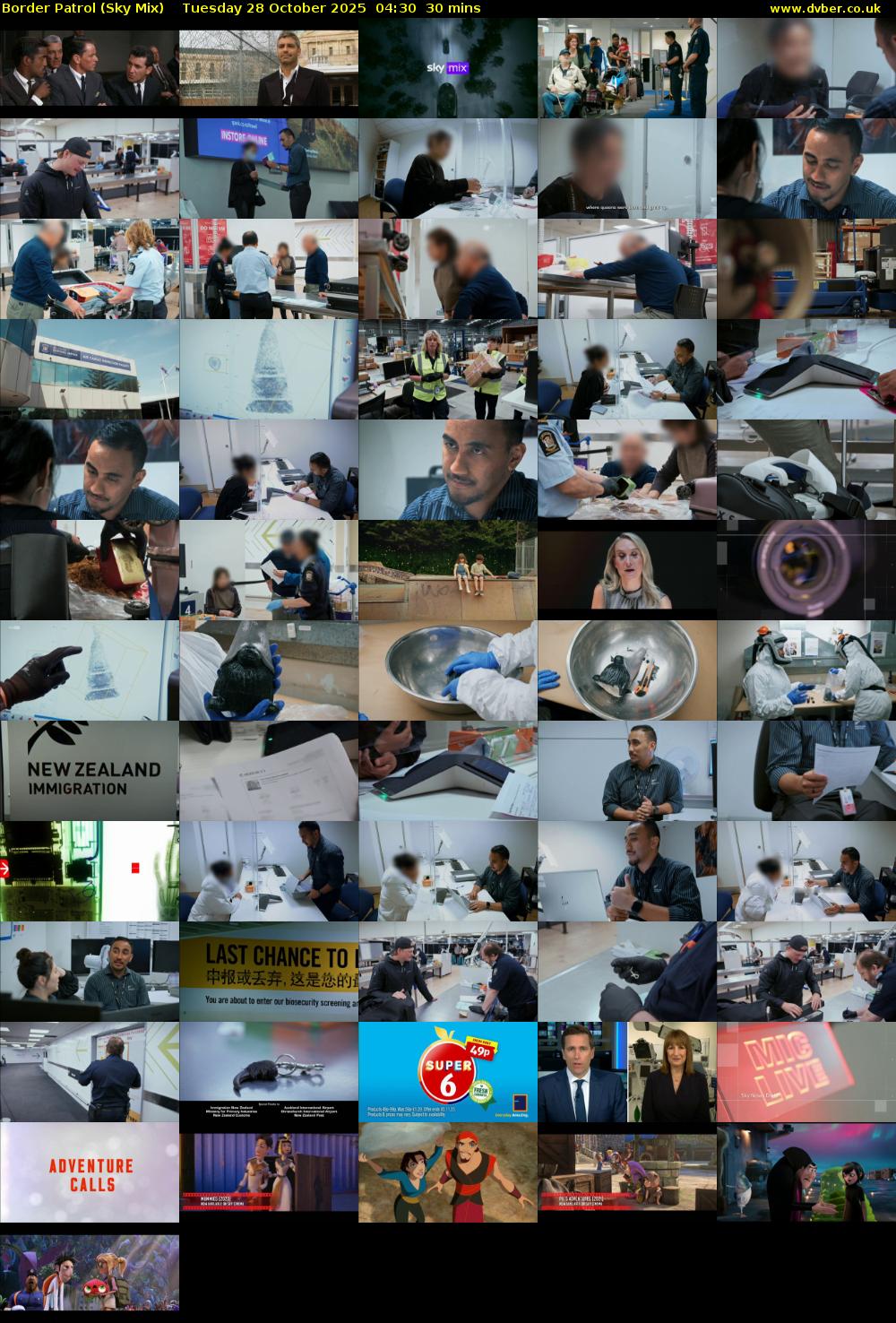 Border Patrol (Sky Mix) Tuesday 28 October 2025 04:30 - 05:00