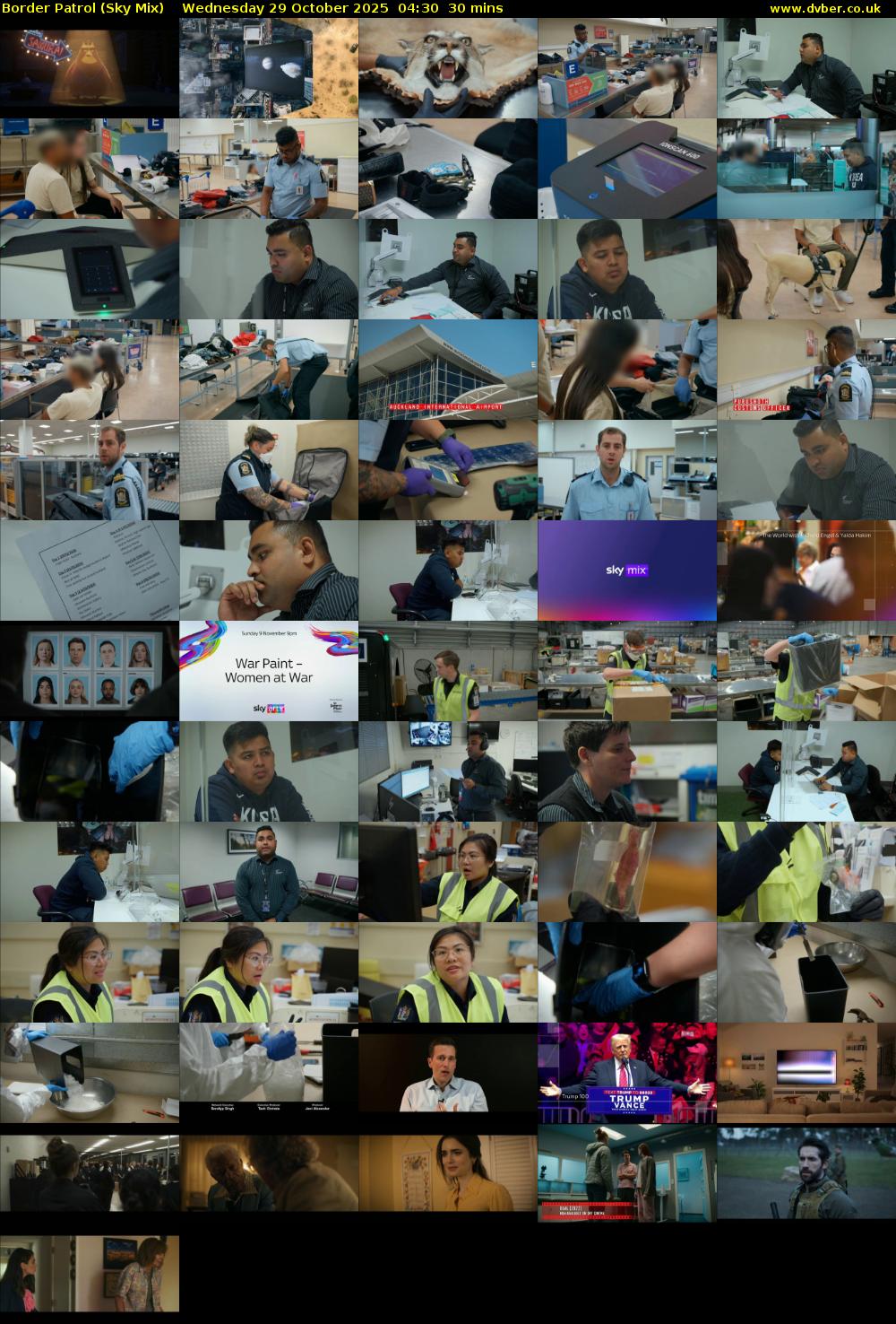 Border Patrol (Sky Mix) Wednesday 29 October 2025 04:30 - 05:00