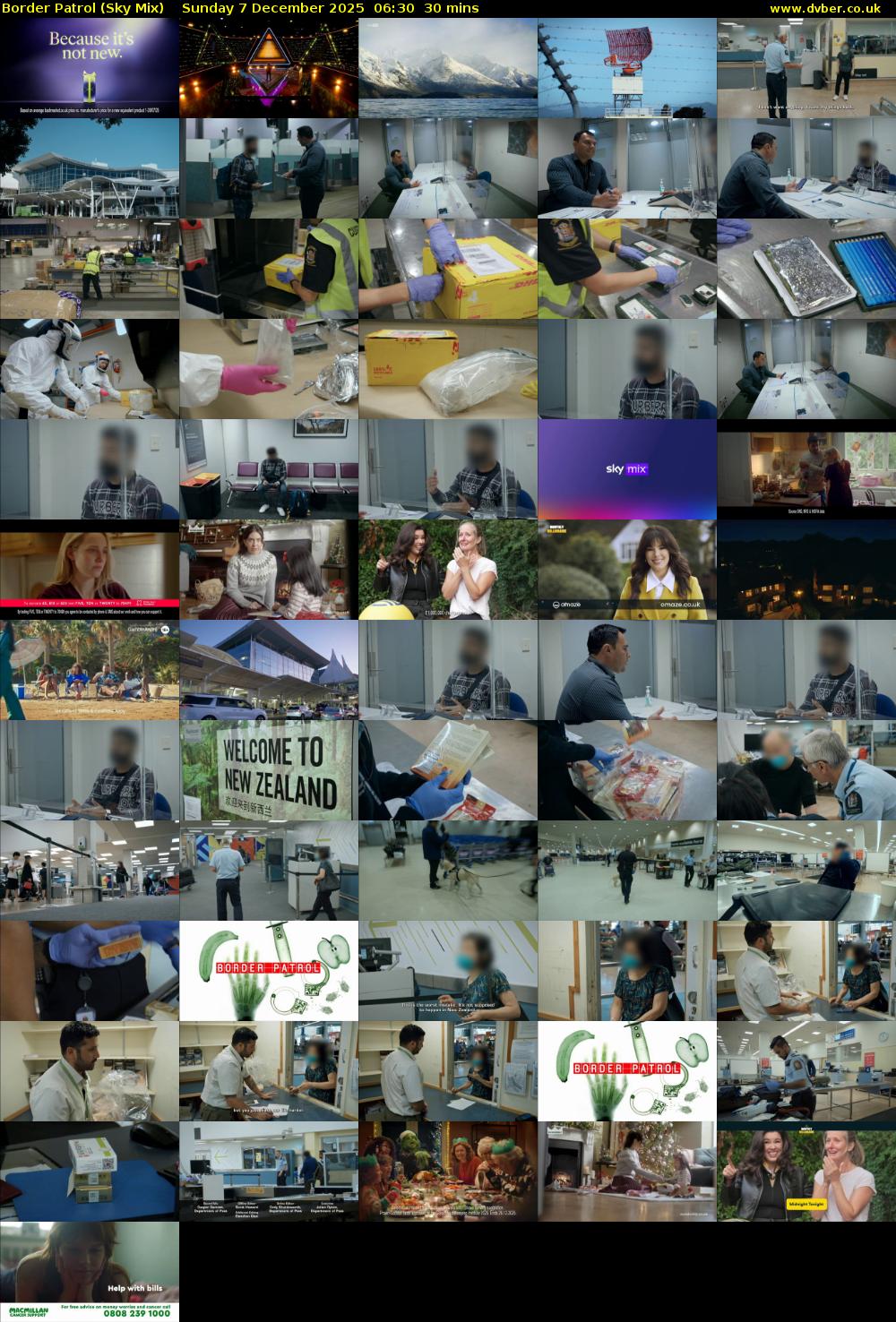 Border Patrol (Sky Mix) Sunday 7 December 2025 06:30 - 07:00