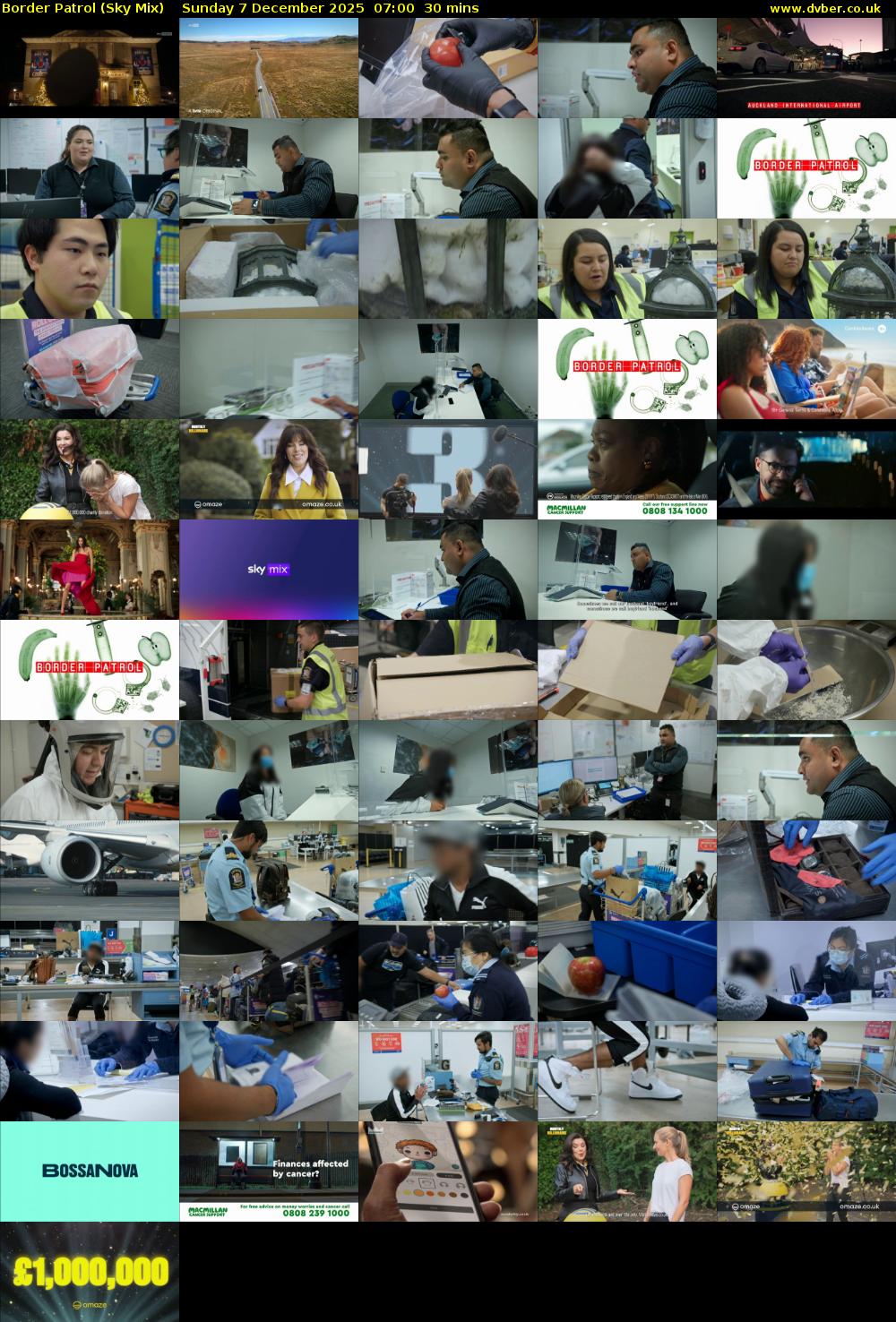 Border Patrol (Sky Mix) Sunday 7 December 2025 07:00 - 07:30