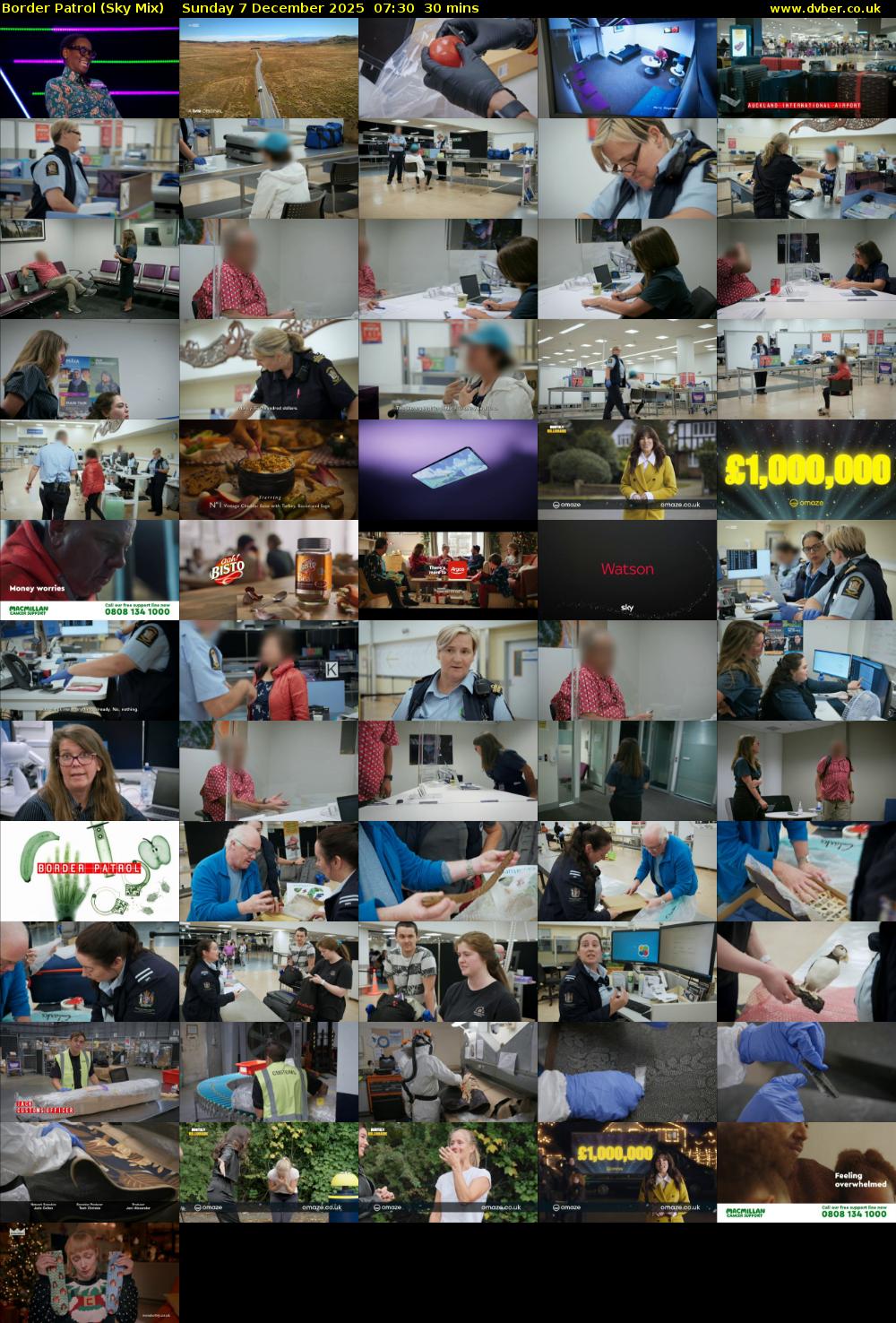Border Patrol (Sky Mix) Sunday 7 December 2025 07:30 - 08:00