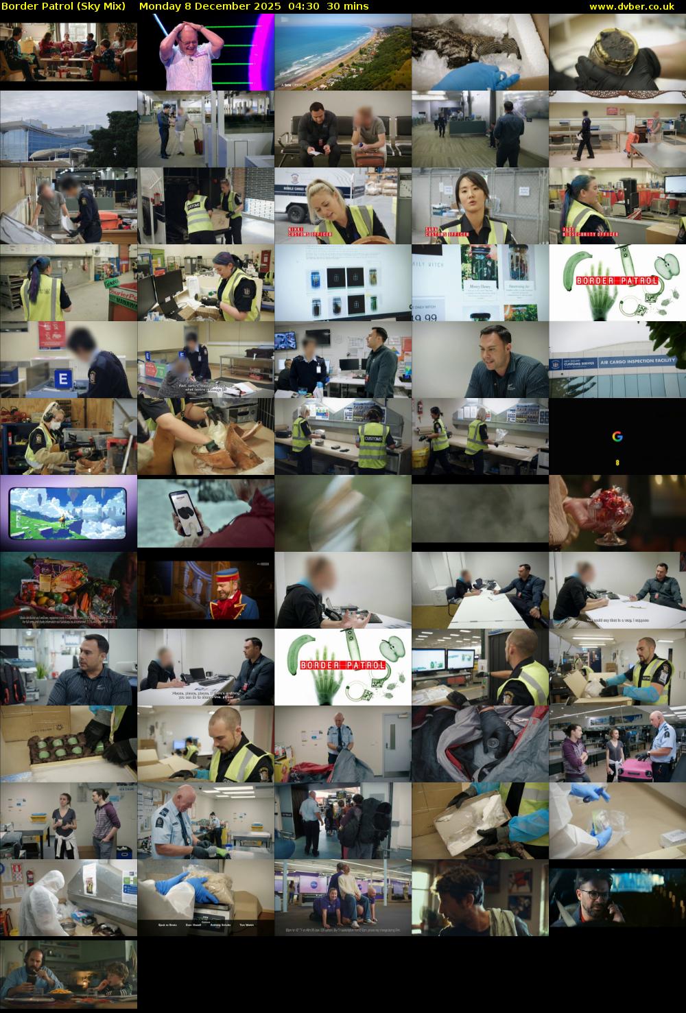 Border Patrol (Sky Mix) Monday 8 December 2025 04:30 - 05:00