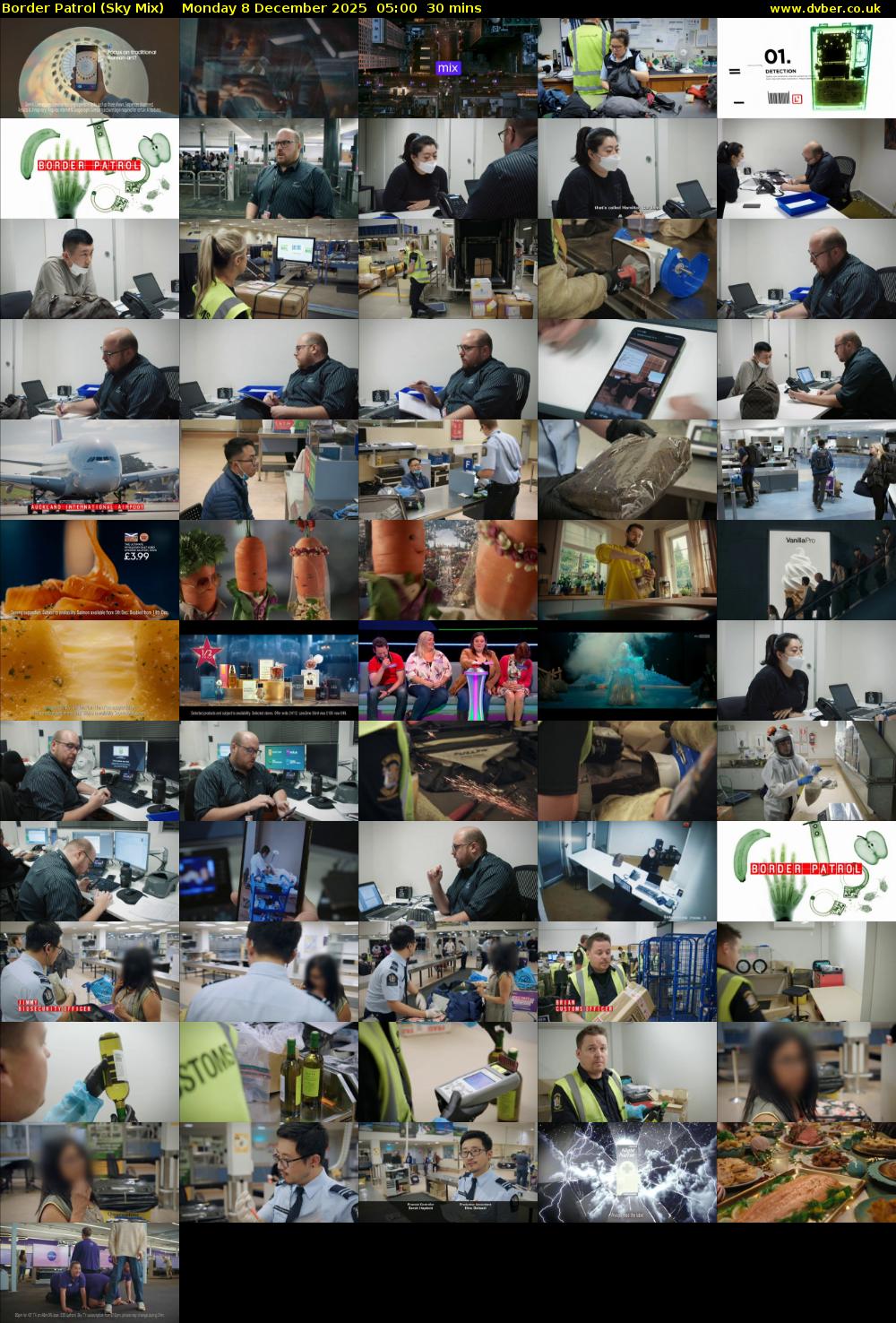 Border Patrol (Sky Mix) Monday 8 December 2025 05:00 - 05:30