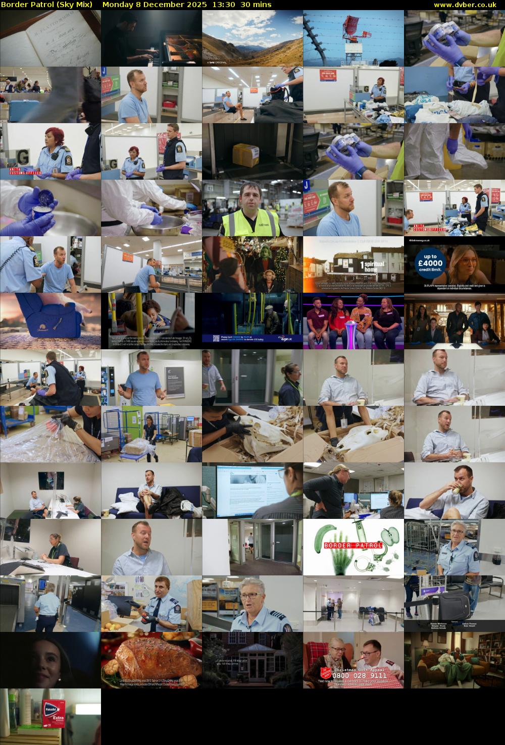 Border Patrol (Sky Mix) Monday 8 December 2025 13:30 - 14:00