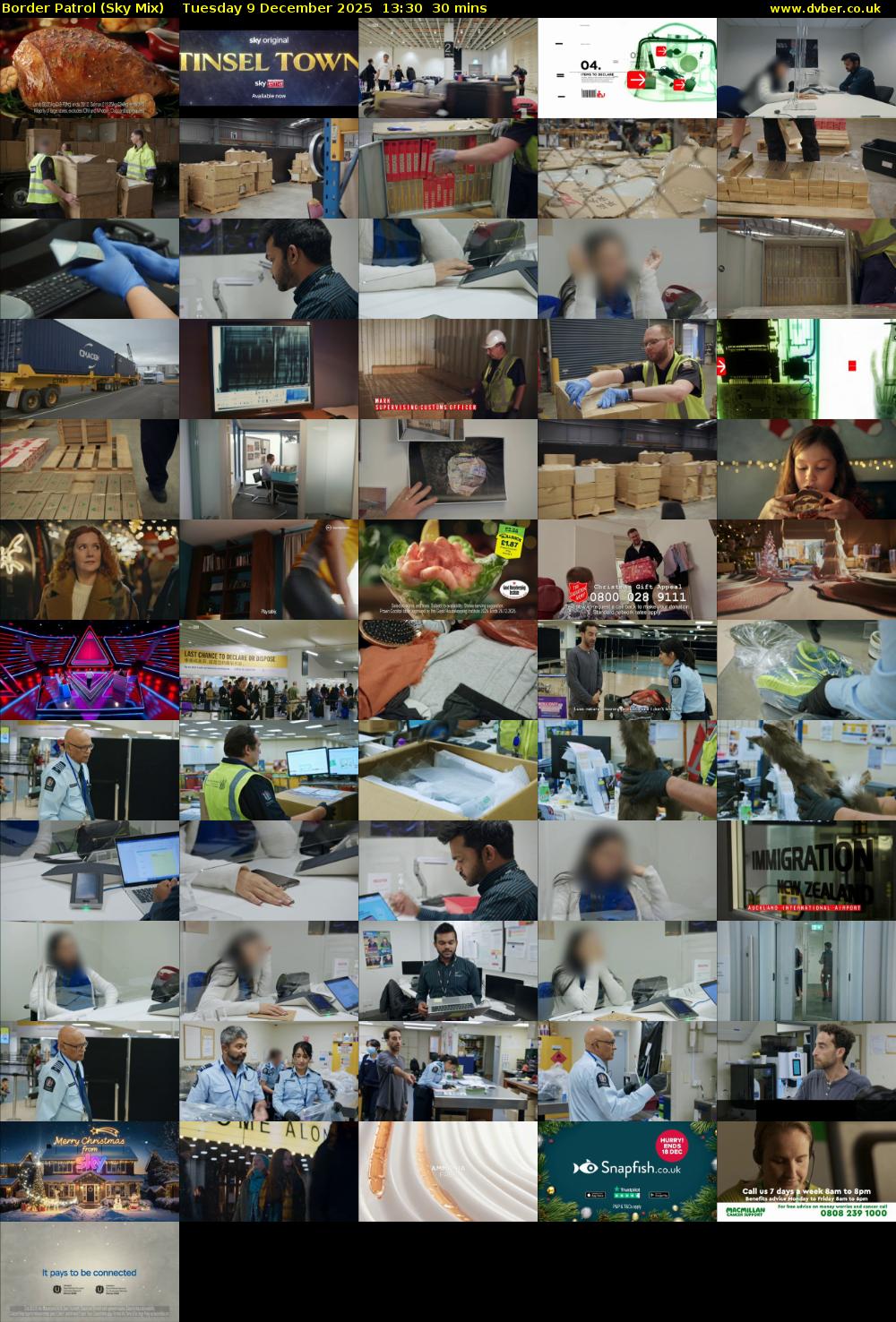 Border Patrol (Sky Mix) Tuesday 9 December 2025 13:30 - 14:00