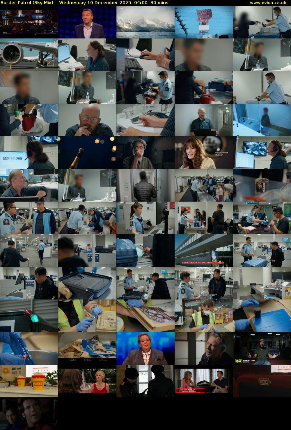 Border Patrol (Sky Mix) Wednesday 10 December 2025 04:00 - 04:30