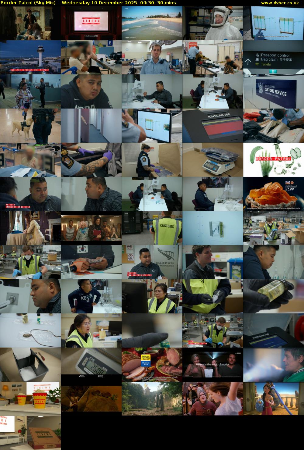 Border Patrol (Sky Mix) Wednesday 10 December 2025 04:30 - 05:00