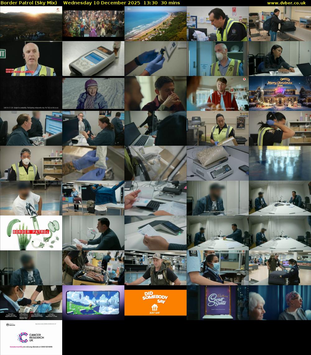 Border Patrol (Sky Mix) Wednesday 10 December 2025 13:30 - 14:00