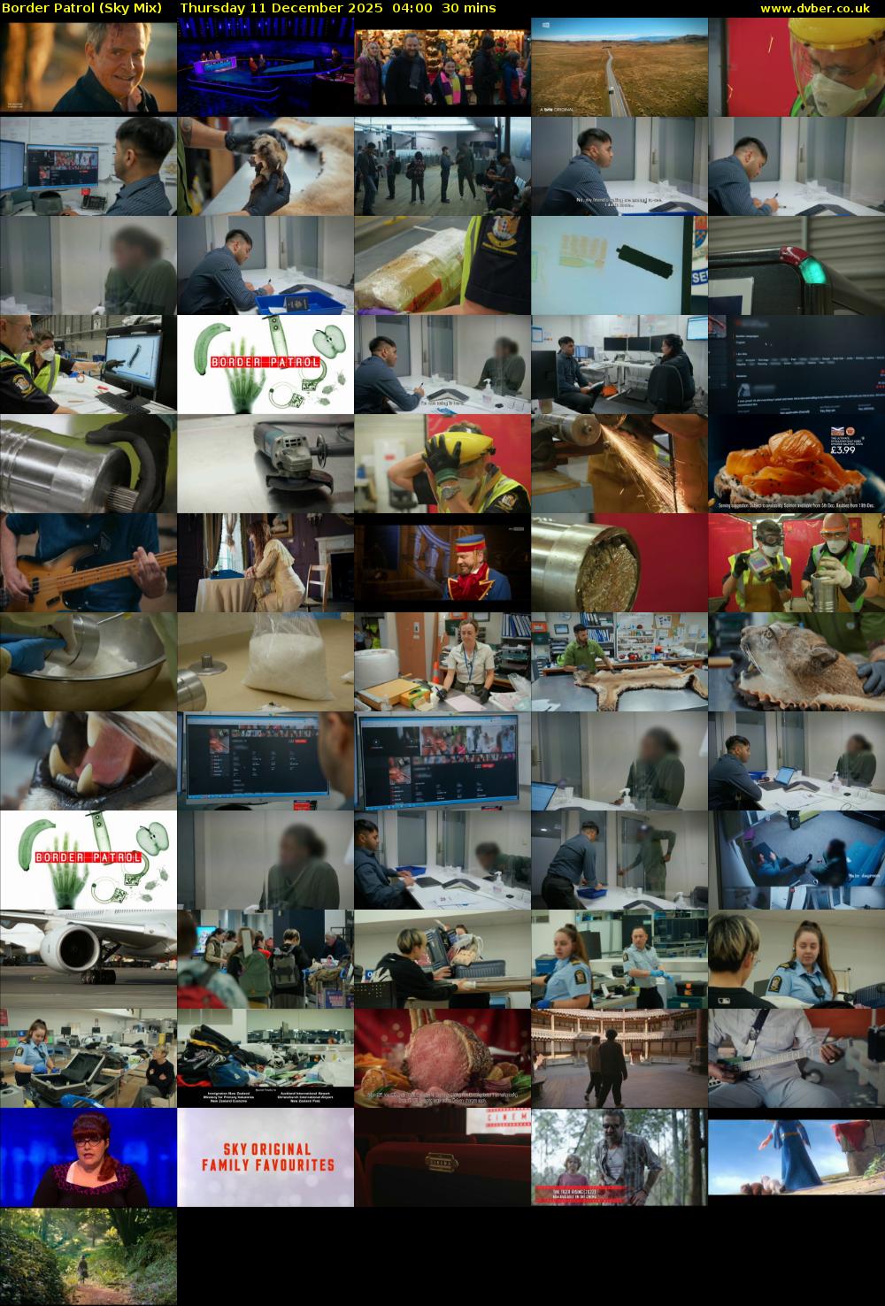 Border Patrol (Sky Mix) Thursday 11 December 2025 04:00 - 04:30