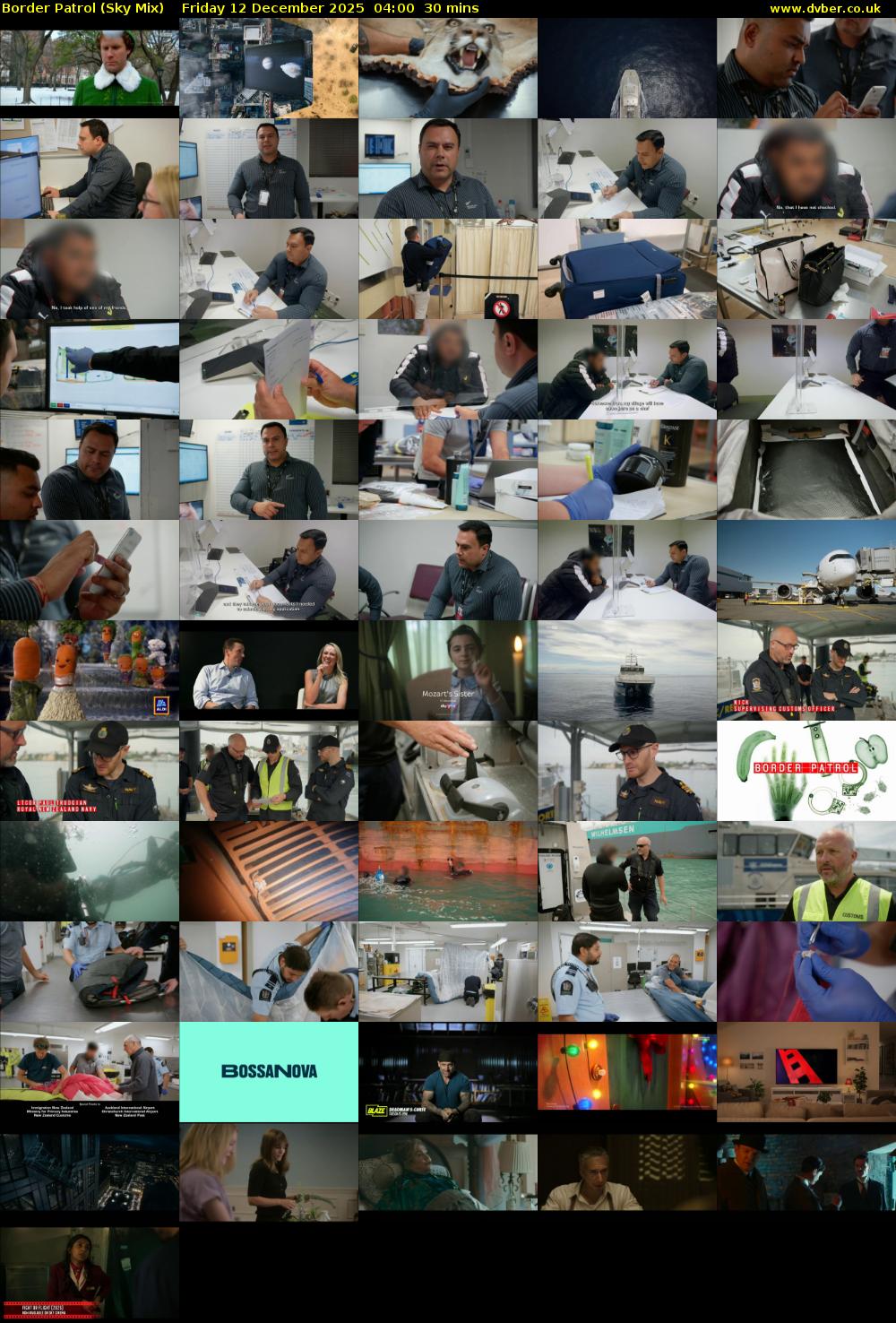 Border Patrol (Sky Mix) Friday 12 December 2025 04:00 - 04:30