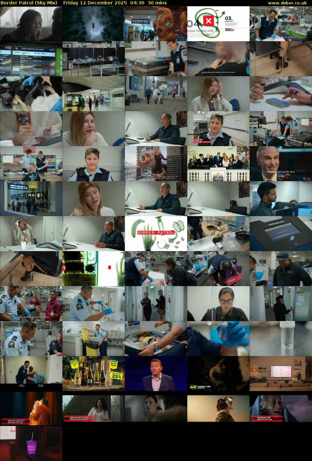 Border Patrol (Sky Mix) Friday 12 December 2025 04:30 - 05:00