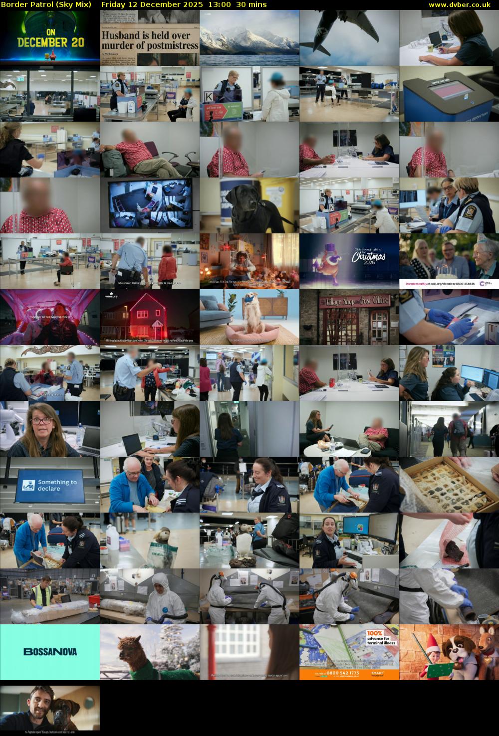 Border Patrol (Sky Mix) Friday 12 December 2025 13:00 - 13:30