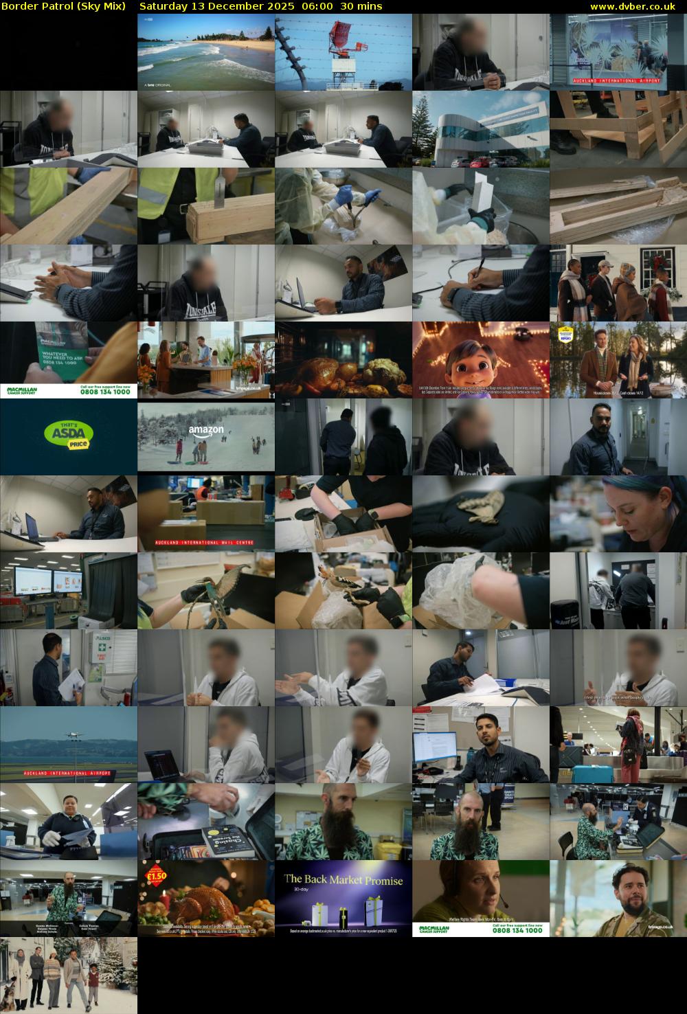 Border Patrol (Sky Mix) Saturday 13 December 2025 06:00 - 06:30