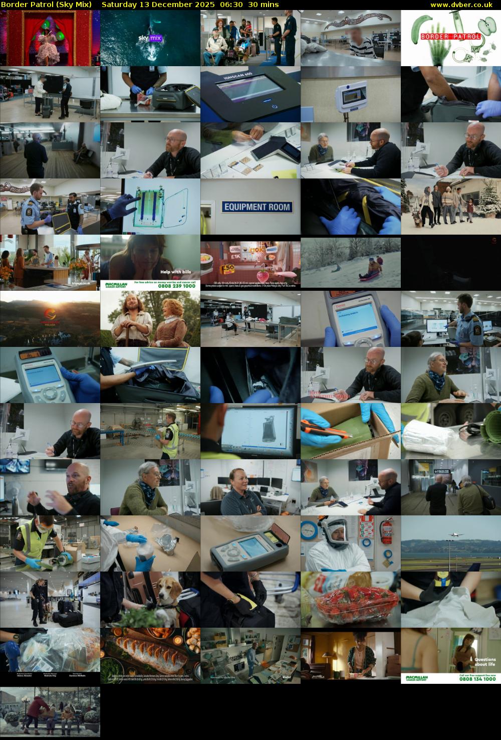Border Patrol (Sky Mix) Saturday 13 December 2025 06:30 - 07:00