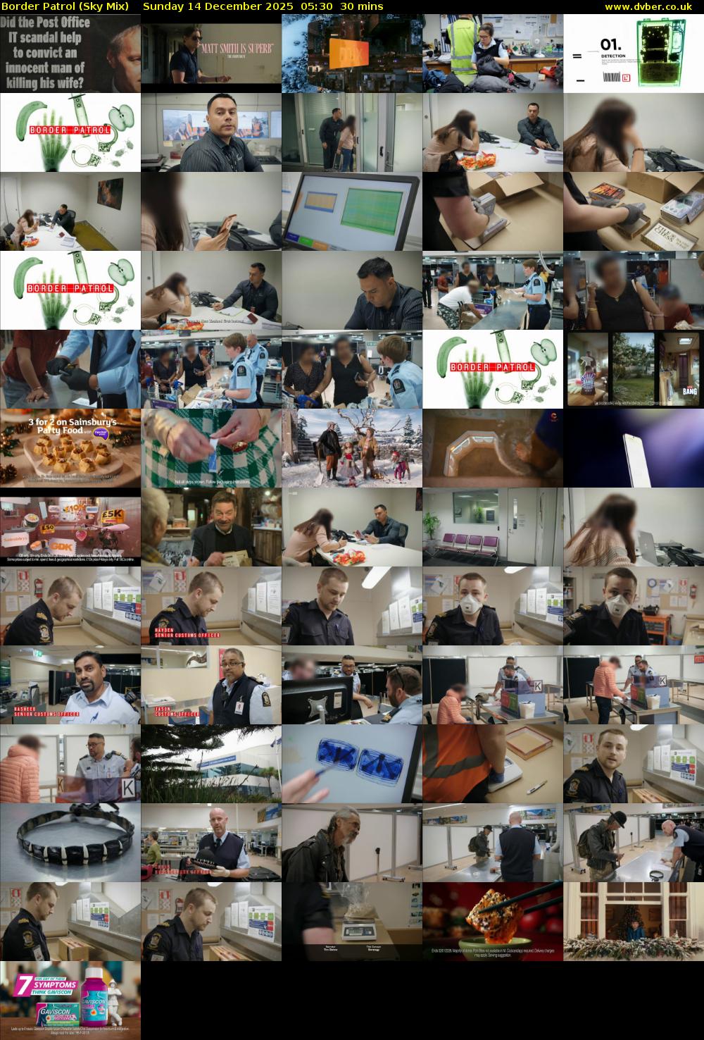 Border Patrol (Sky Mix) Sunday 14 December 2025 05:30 - 06:00