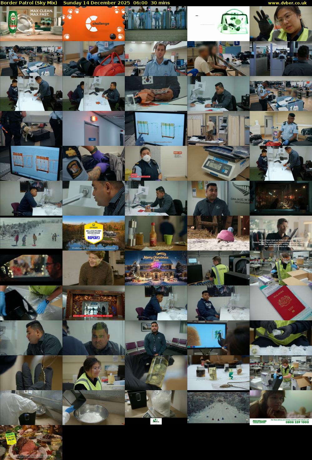Border Patrol (Sky Mix) Sunday 14 December 2025 06:00 - 06:30