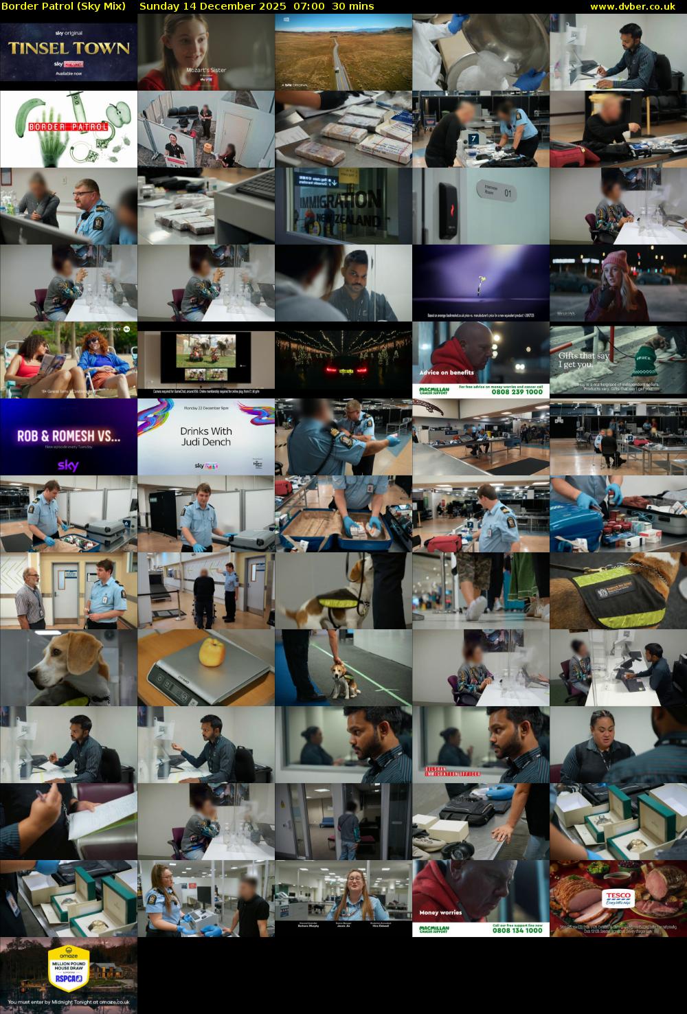 Border Patrol (Sky Mix) Sunday 14 December 2025 07:00 - 07:30
