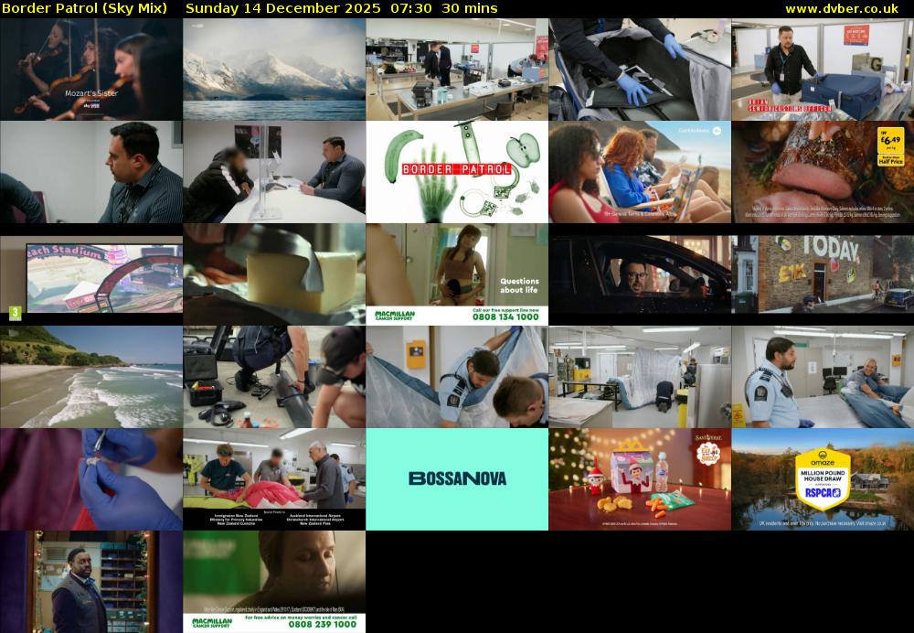 Border Patrol (Sky Mix) Sunday 14 December 2025 07:30 - 08:00