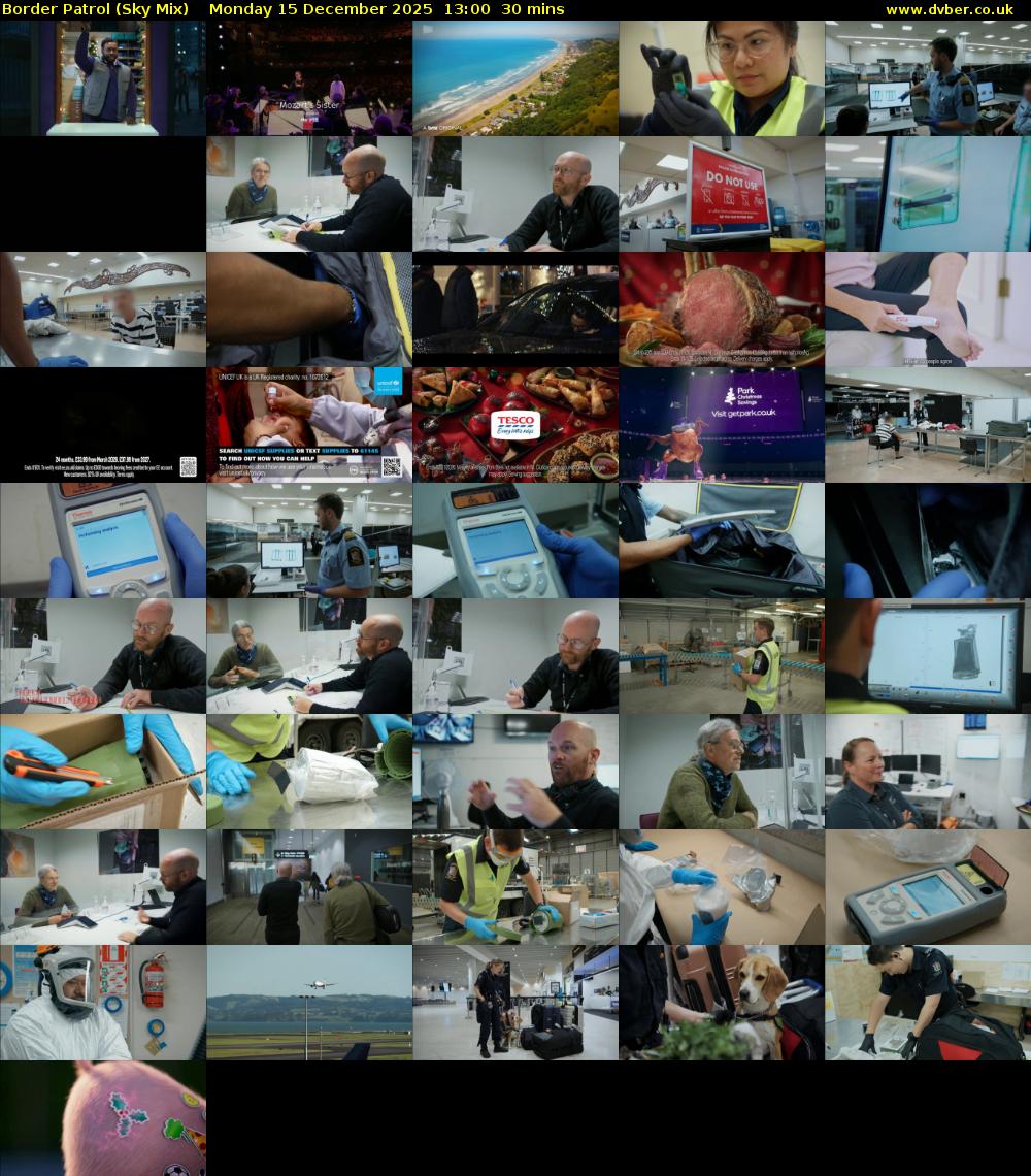 Border Patrol (Sky Mix) Monday 15 December 2025 13:00 - 13:30