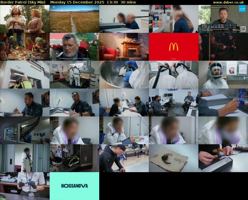 Border Patrol (Sky Mix) Monday 15 December 2025 13:30 - 14:00