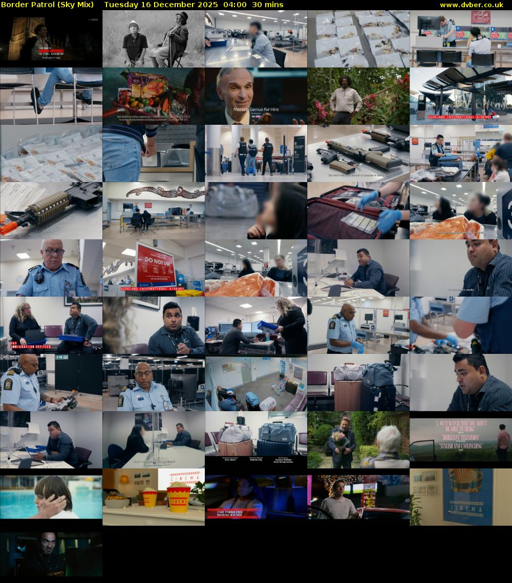 Border Patrol (Sky Mix) Tuesday 16 December 2025 04:00 - 04:30