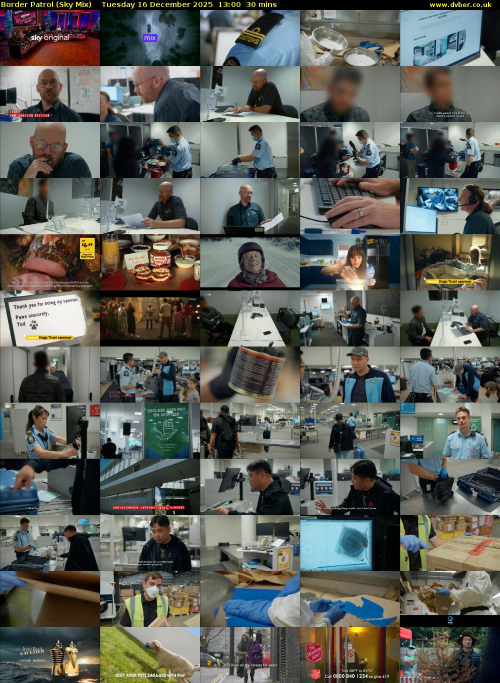 Border Patrol (Sky Mix) Tuesday 16 December 2025 13:00 - 13:30