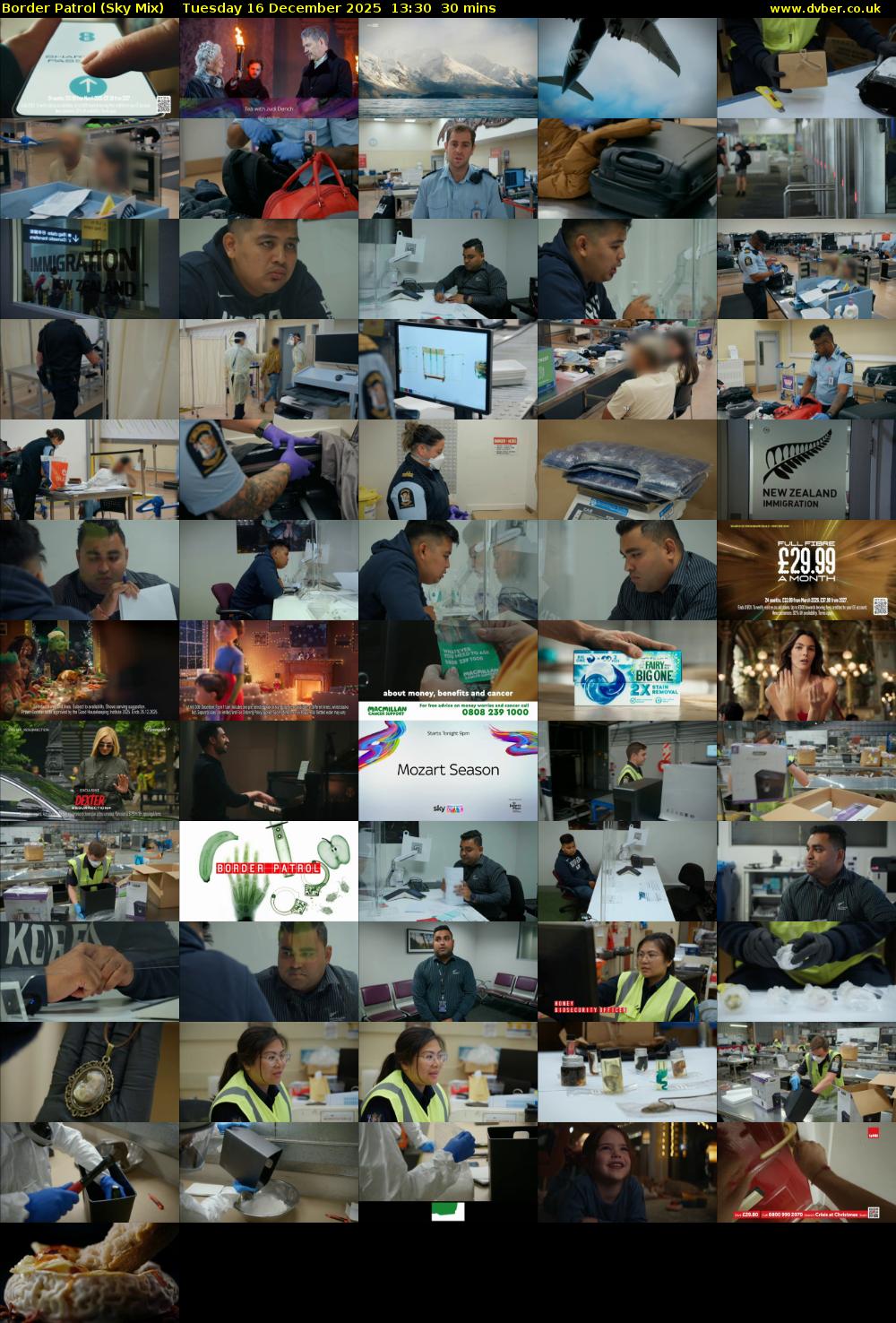 Border Patrol (Sky Mix) Tuesday 16 December 2025 13:30 - 14:00