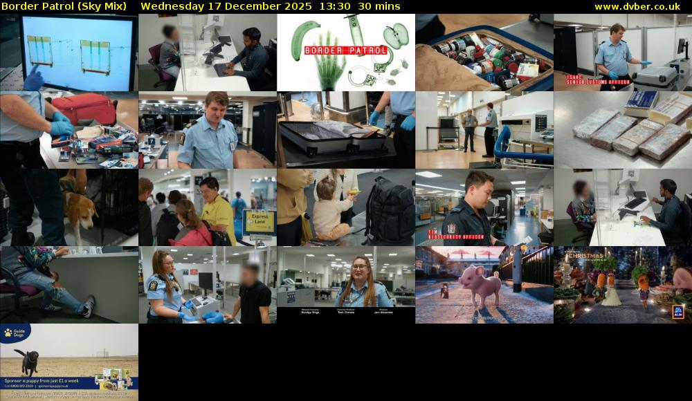 Border Patrol (Sky Mix) Wednesday 17 December 2025 13:30 - 14:00
