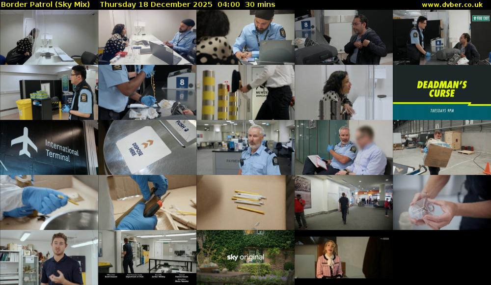 Border Patrol (Sky Mix) Thursday 18 December 2025 04:00 - 04:30
