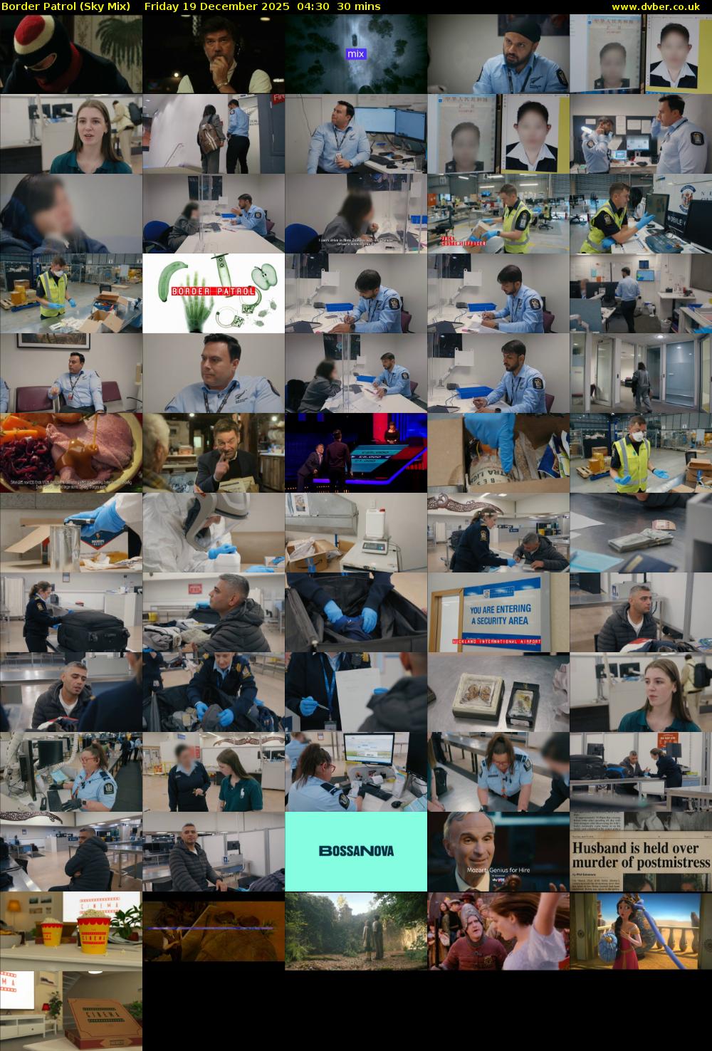 Border Patrol (Sky Mix) Friday 19 December 2025 04:30 - 05:00