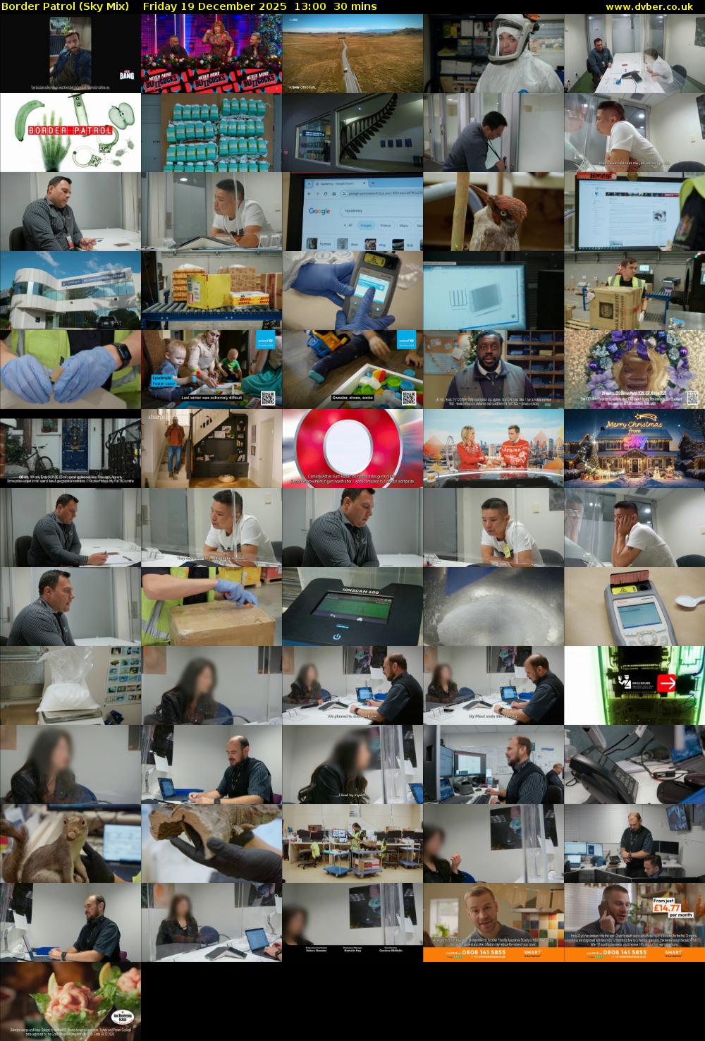 Border Patrol (Sky Mix) Friday 19 December 2025 13:00 - 13:30