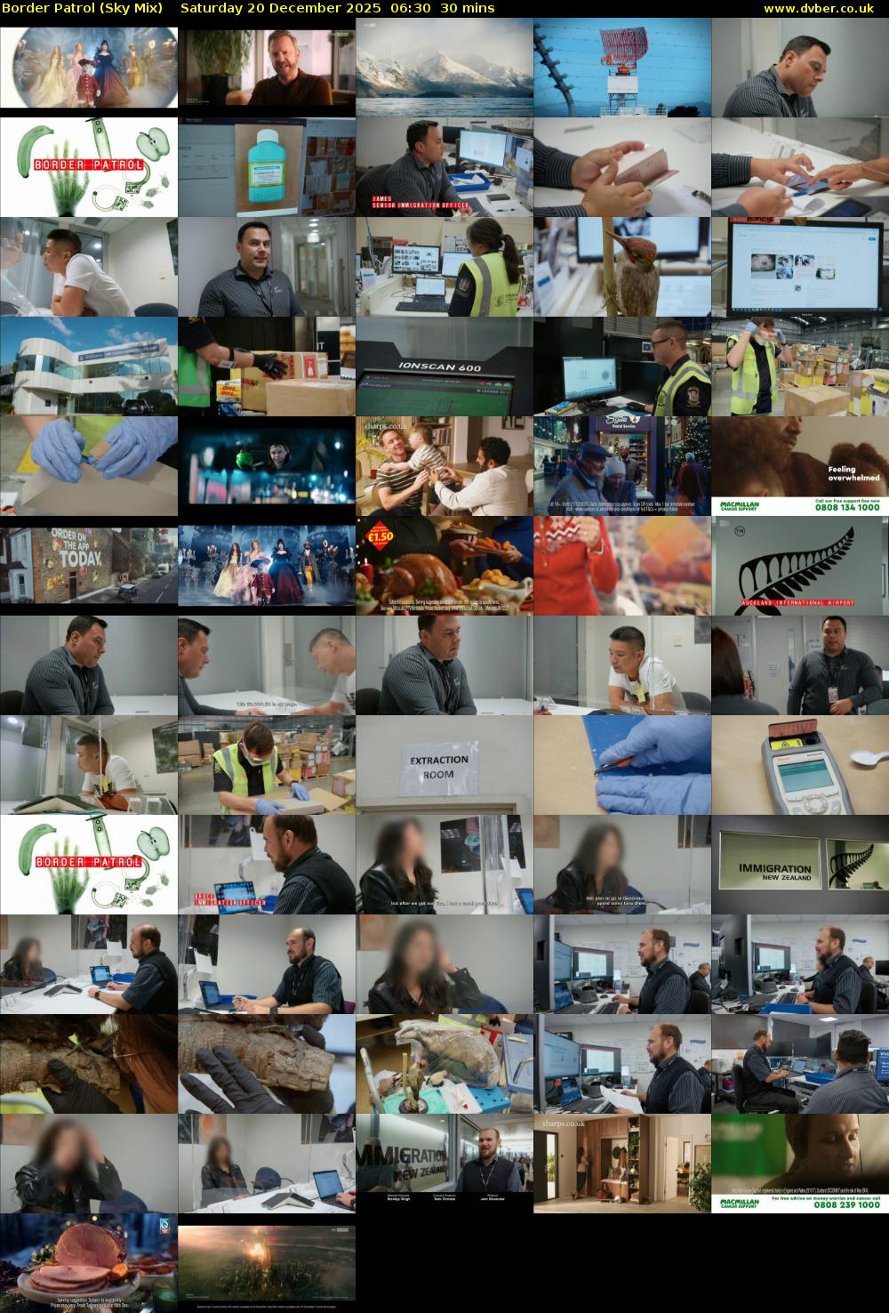 Border Patrol (Sky Mix) Saturday 20 December 2025 06:30 - 07:00
