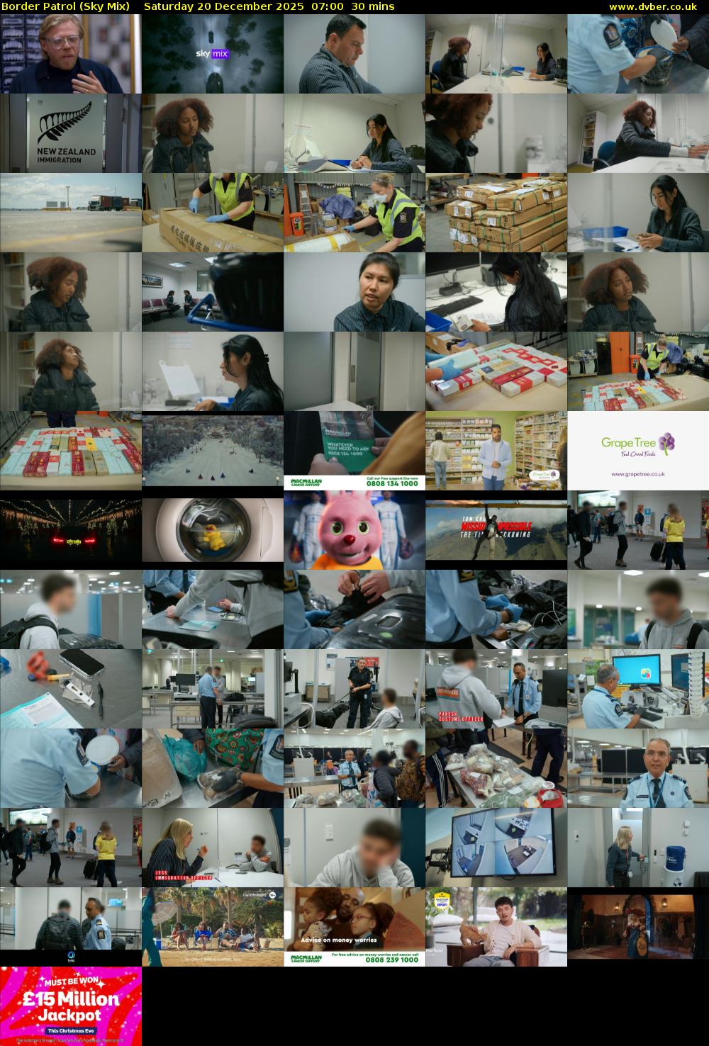 Border Patrol (Sky Mix) Saturday 20 December 2025 07:00 - 07:30