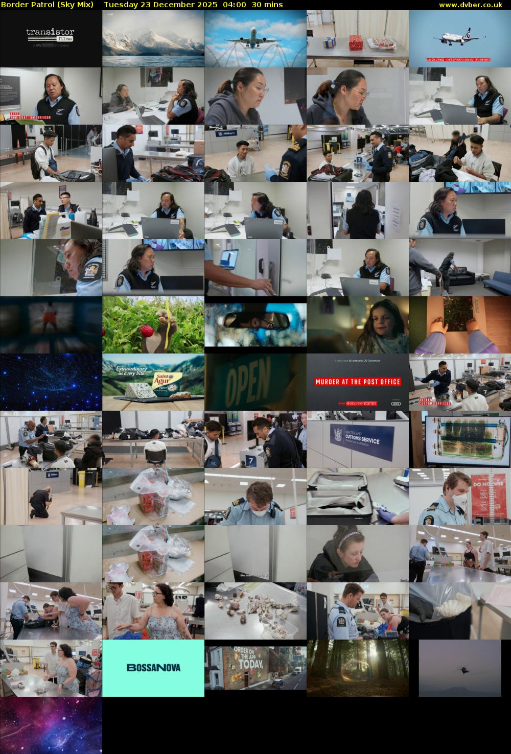 Border Patrol (Sky Mix) Tuesday 23 December 2025 04:00 - 04:30