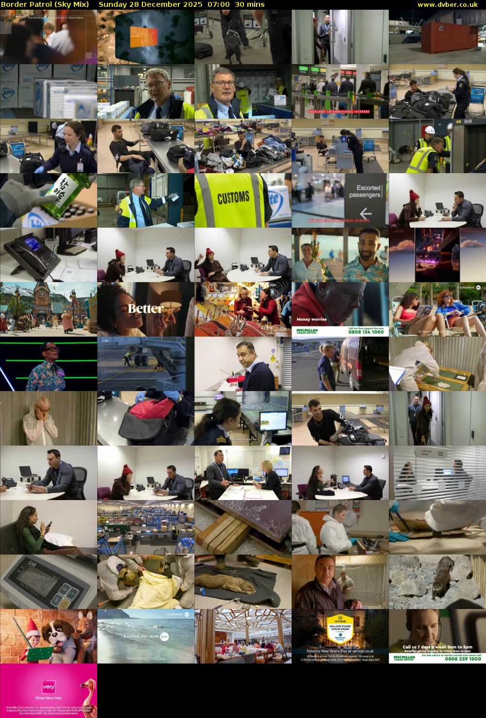 Border Patrol (Sky Mix) Sunday 28 December 2025 07:00 - 07:30