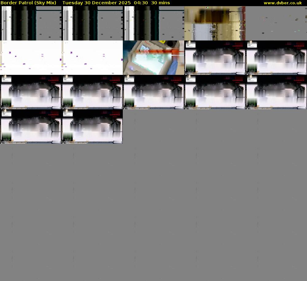 Border Patrol (Sky Mix) Tuesday 30 December 2025 04:30 - 05:00