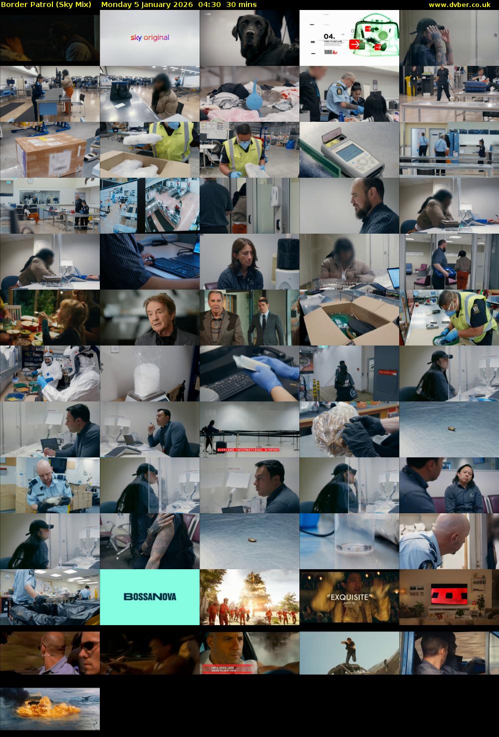 Border Patrol (Sky Mix) Monday 5 January 2026 04:30 - 05:00