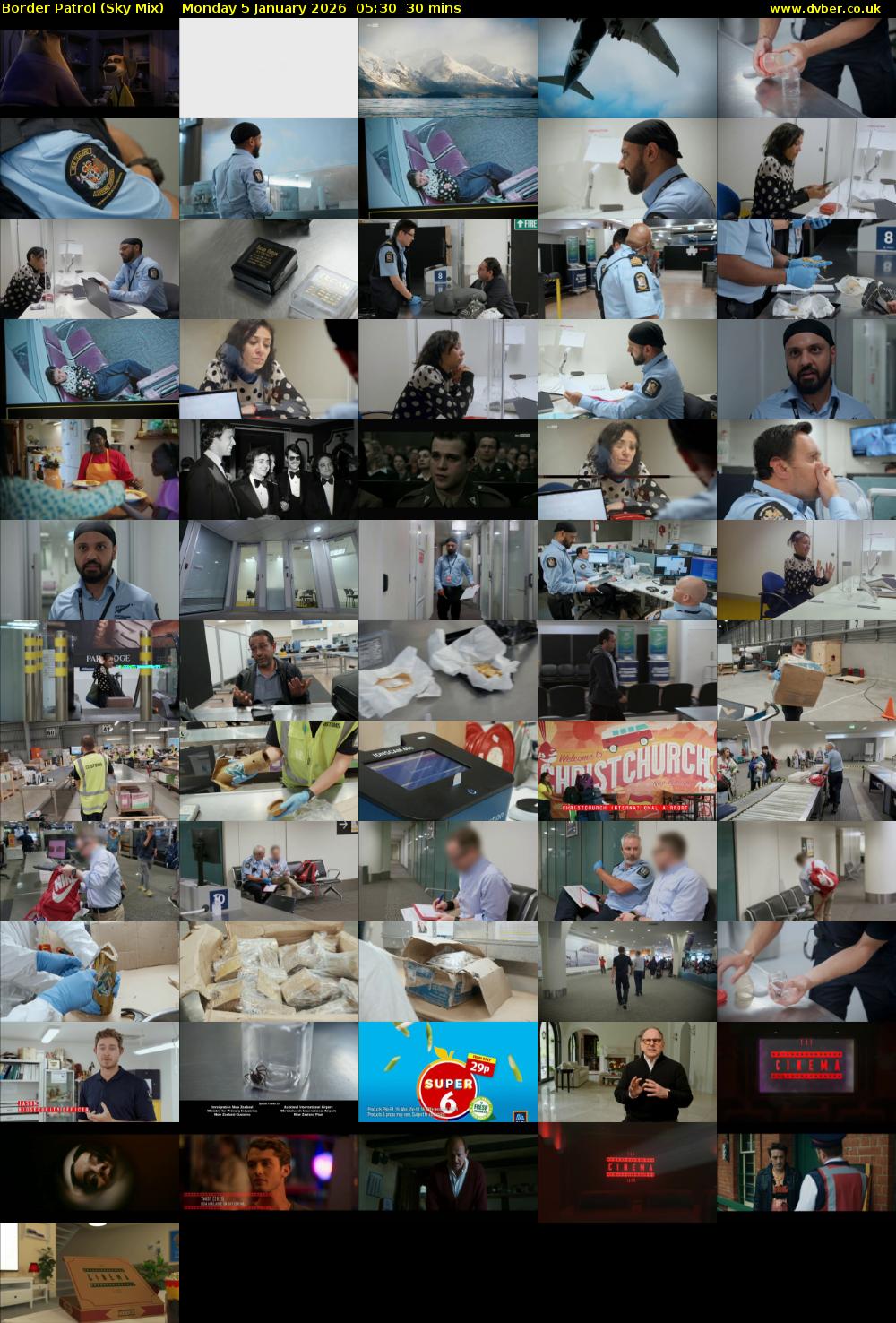 Border Patrol (Sky Mix) Monday 5 January 2026 05:30 - 06:00