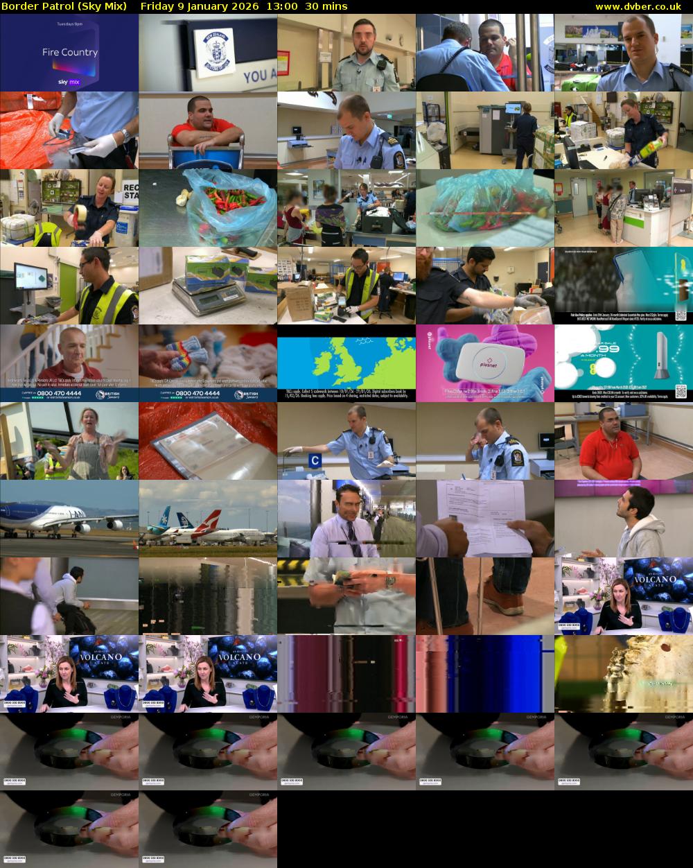 Border Patrol (Sky Mix) Friday 9 January 2026 13:00 - 13:30