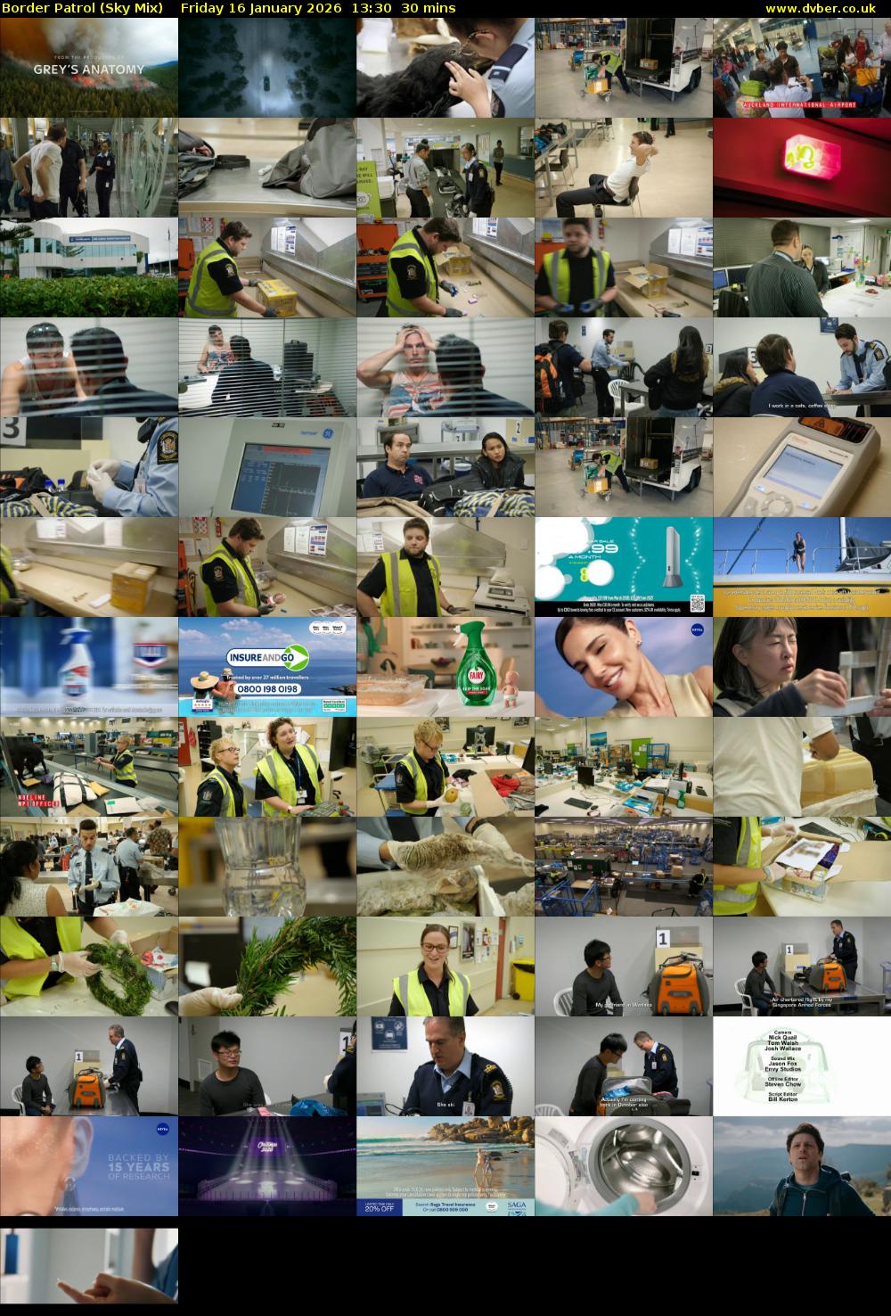Border Patrol (Sky Mix) Friday 16 January 2026 13:30 - 14:00