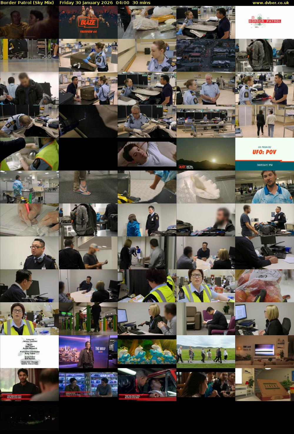 Border Patrol (Sky Mix) Friday 30 January 2026 04:00 - 04:30