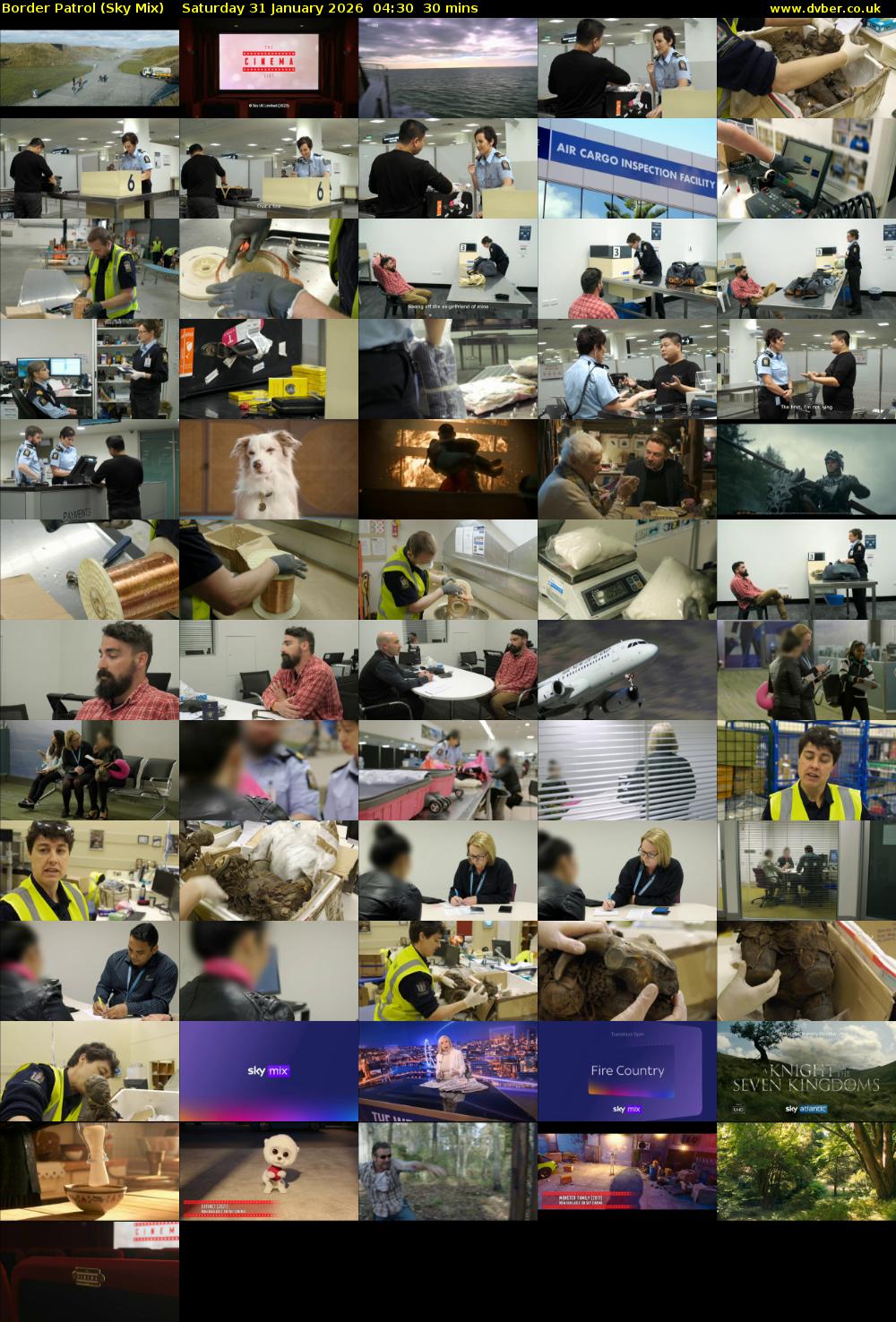 Border Patrol (Sky Mix) Saturday 31 January 2026 04:30 - 05:00