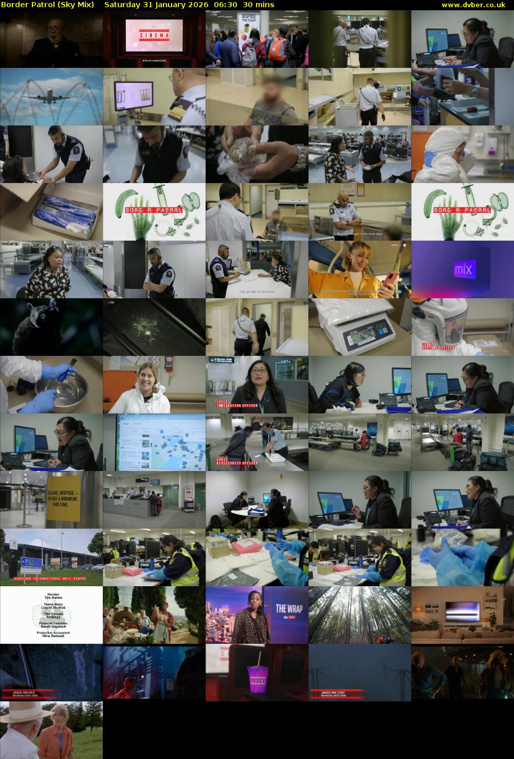 Border Patrol (Sky Mix) Saturday 31 January 2026 06:30 - 07:00