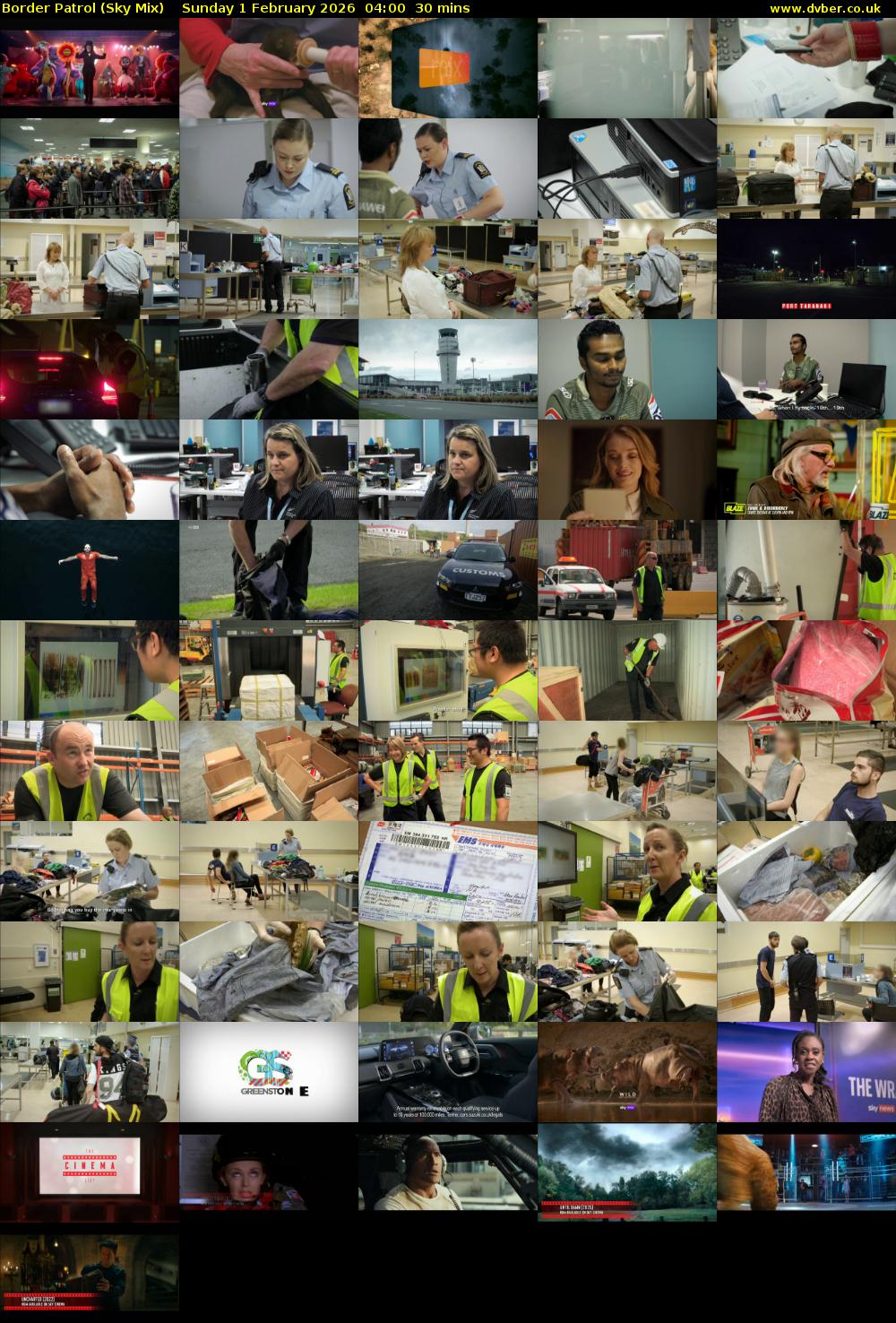 Border Patrol (Sky Mix) Sunday 1 February 2026 04:00 - 04:30